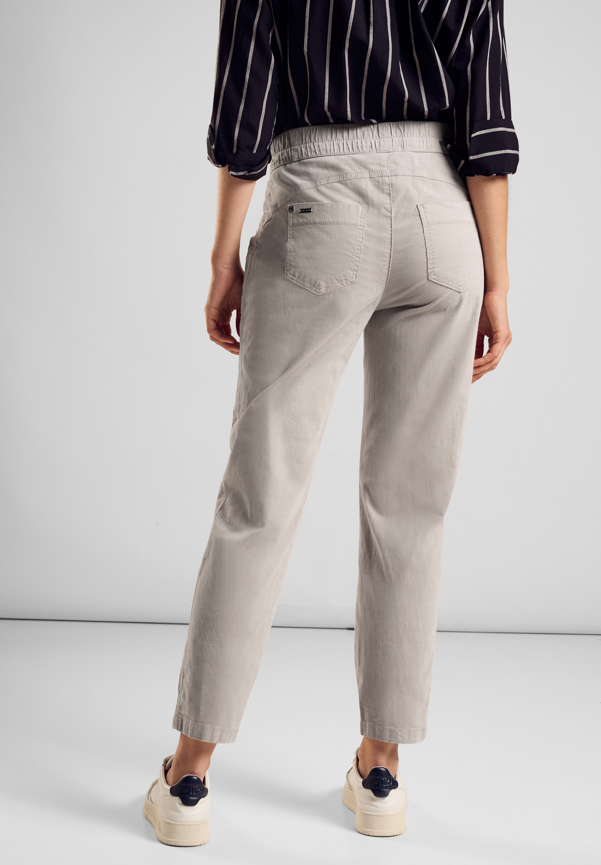 STREET ONE Jogger Pants, in Cord-Optik