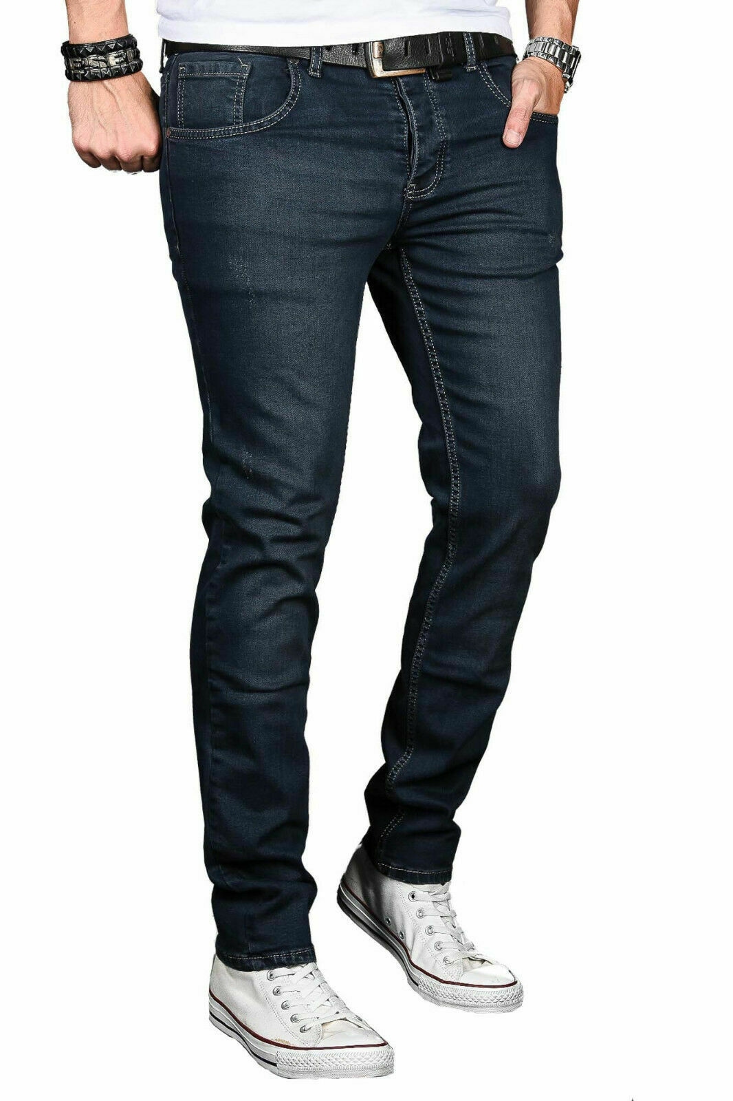 Alessandro Salvarini Slim-fit-Jeans »ASLuca«, Stretch mit Elasthan