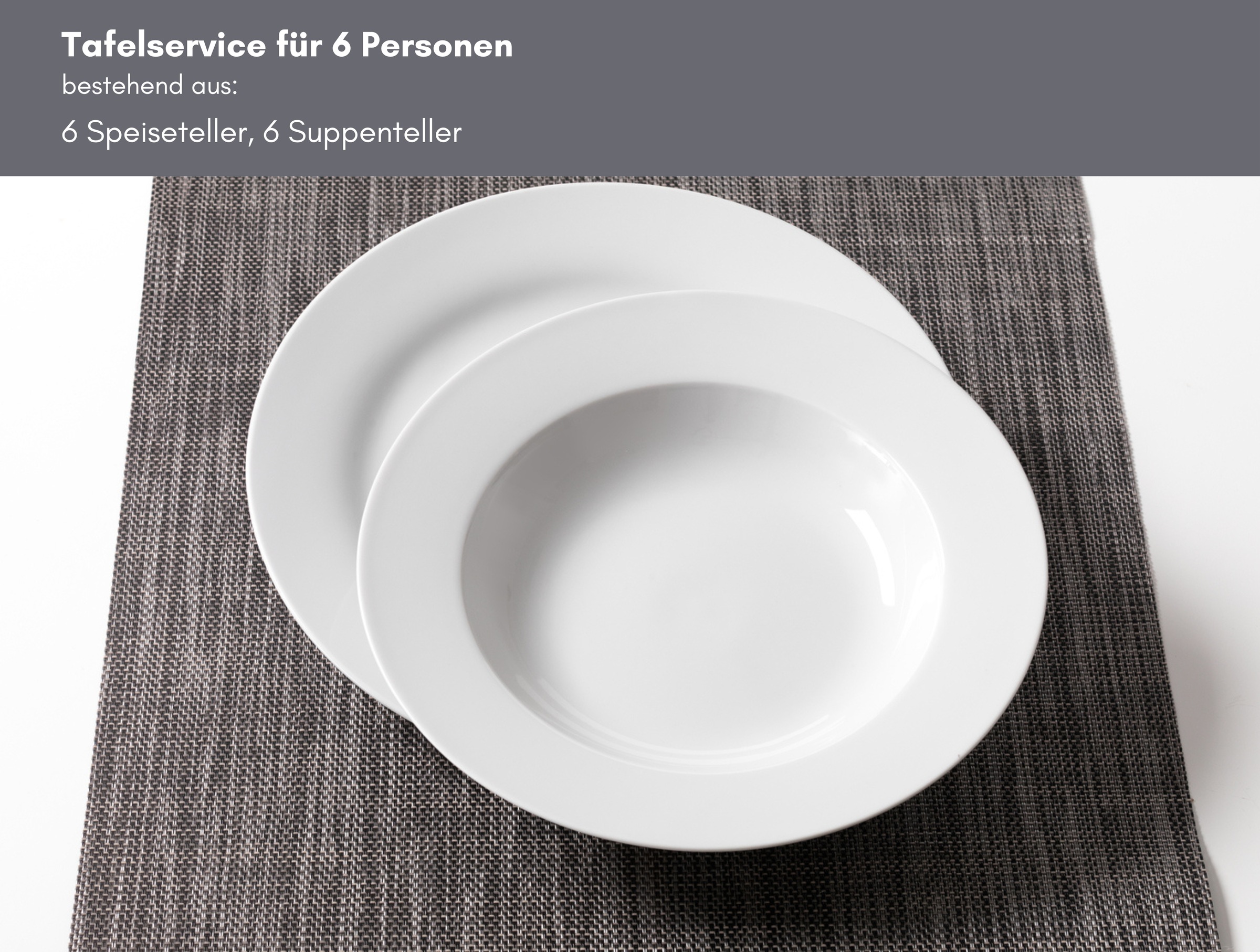 Ritzenhoff & Breker Tafelservice "Bianco" Teller Set, Porzellan, skandinavi günstig online kaufen