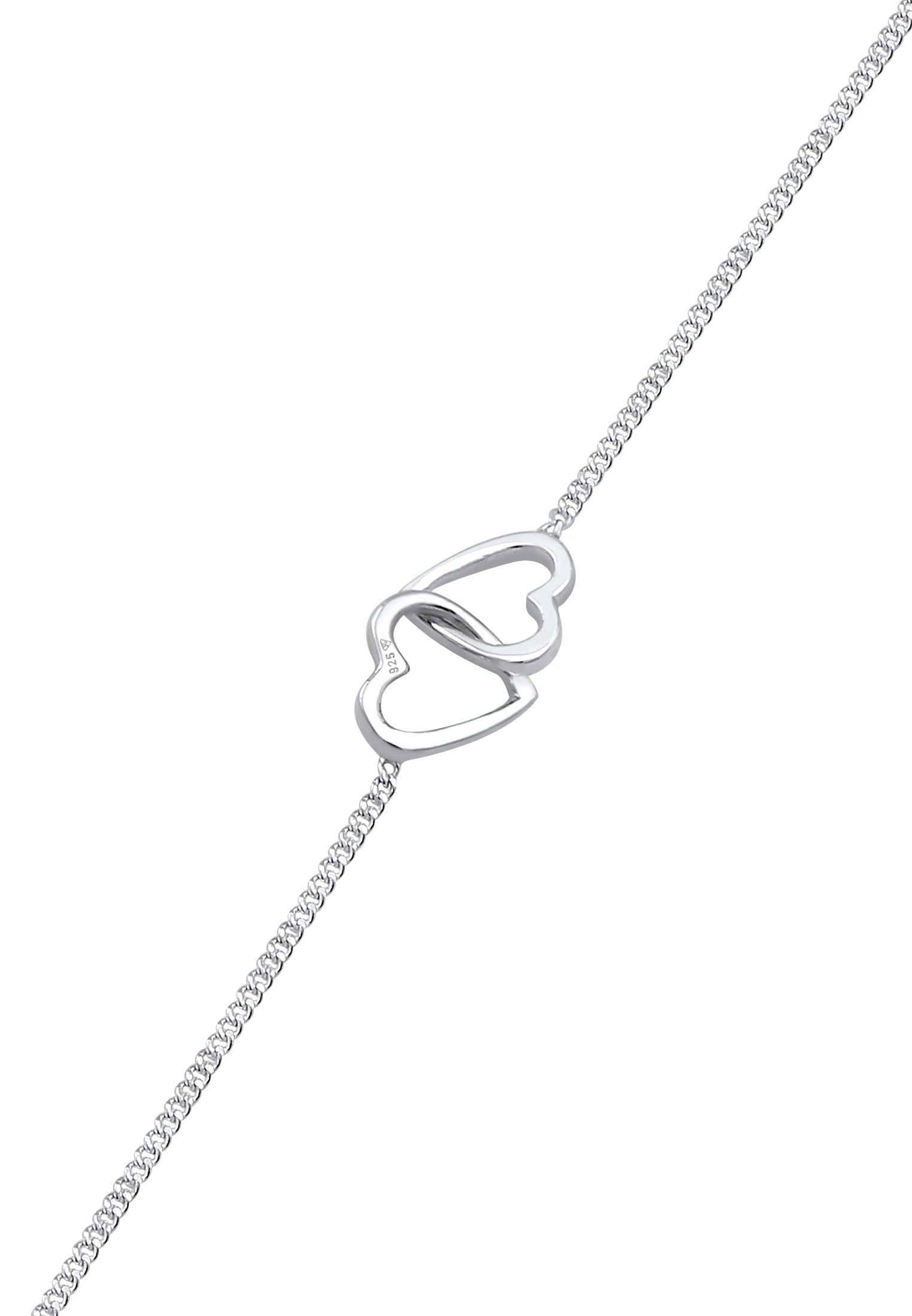 Elli Armband »Herzen Verschlungen Lovely 925 Silber«