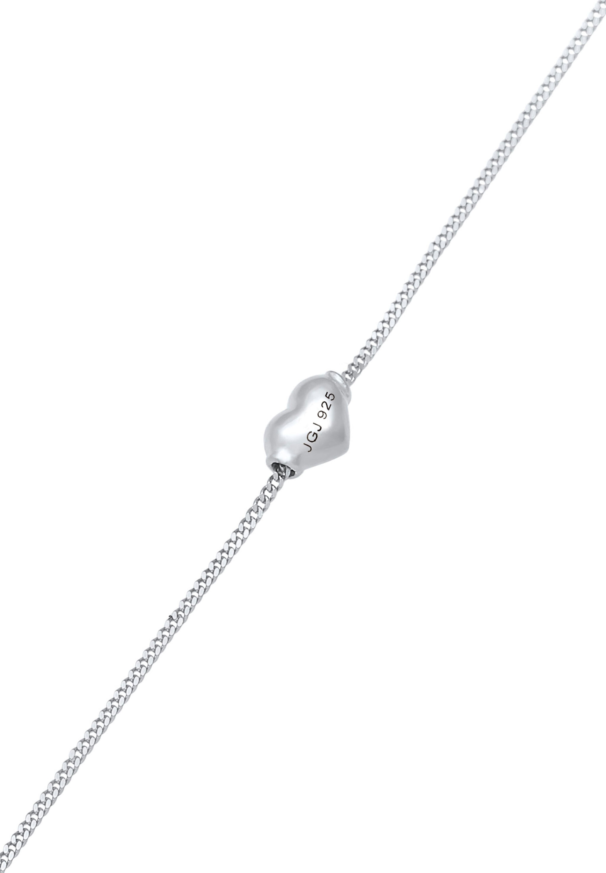 Elli Fußkette »Kinder Herz Liebe Sommer 925 Silber«