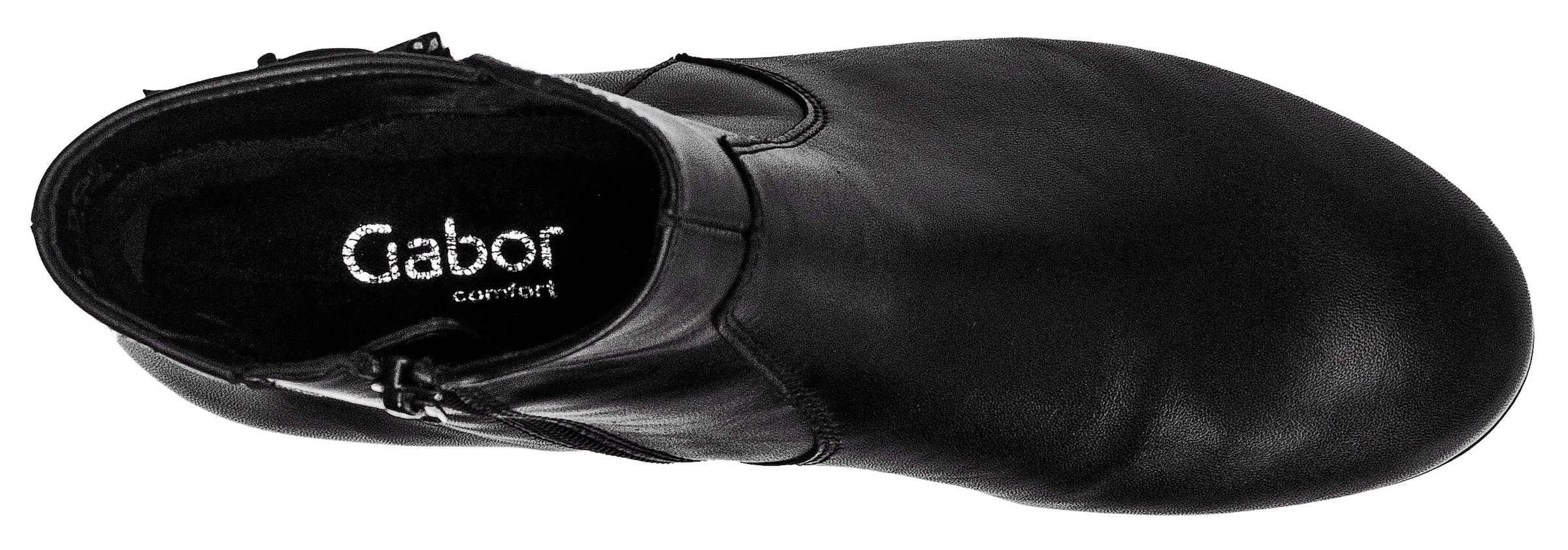 Gabor Stiefelette »Pisa«, Blockabsatz, Basic, Businessschuh mit Ziernähte
