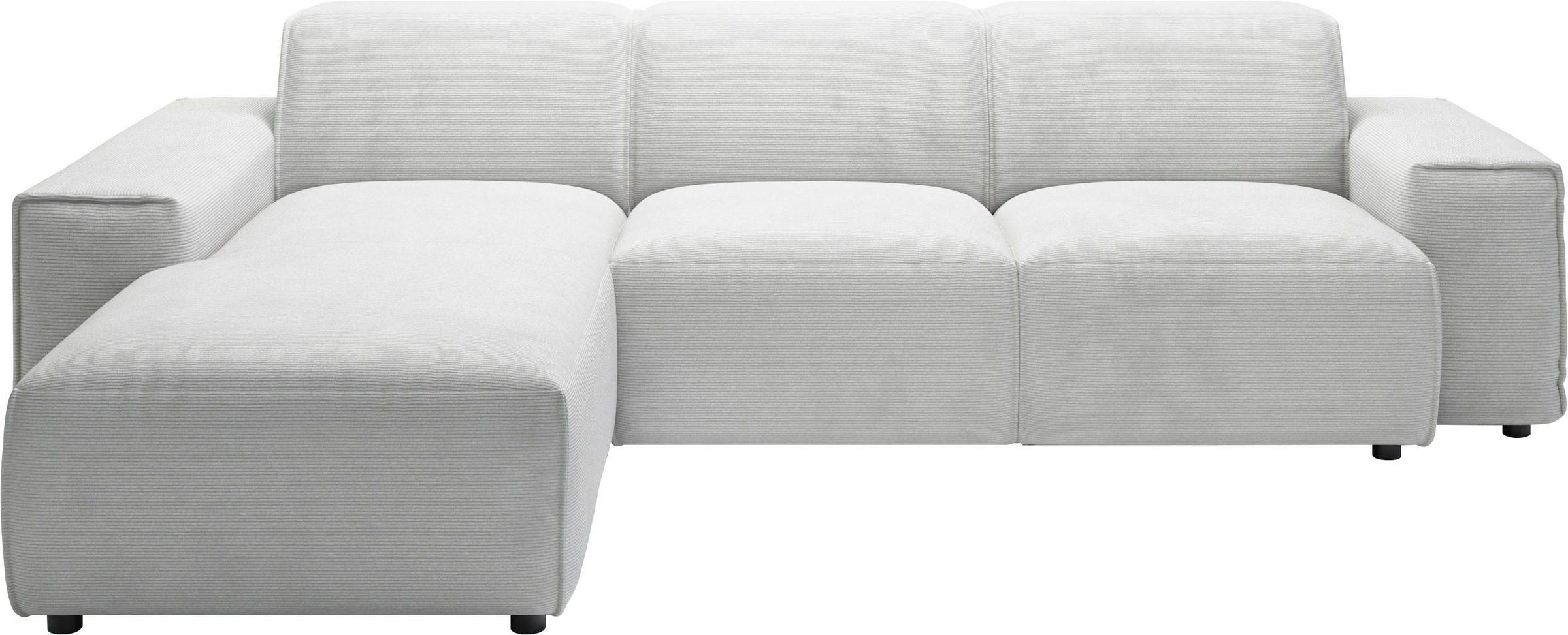 andas Ecksofa »Glimminge L-Form auch in Breitcord, Feincord + Easy care-Bezug,«, Breite 264, Zierkissen