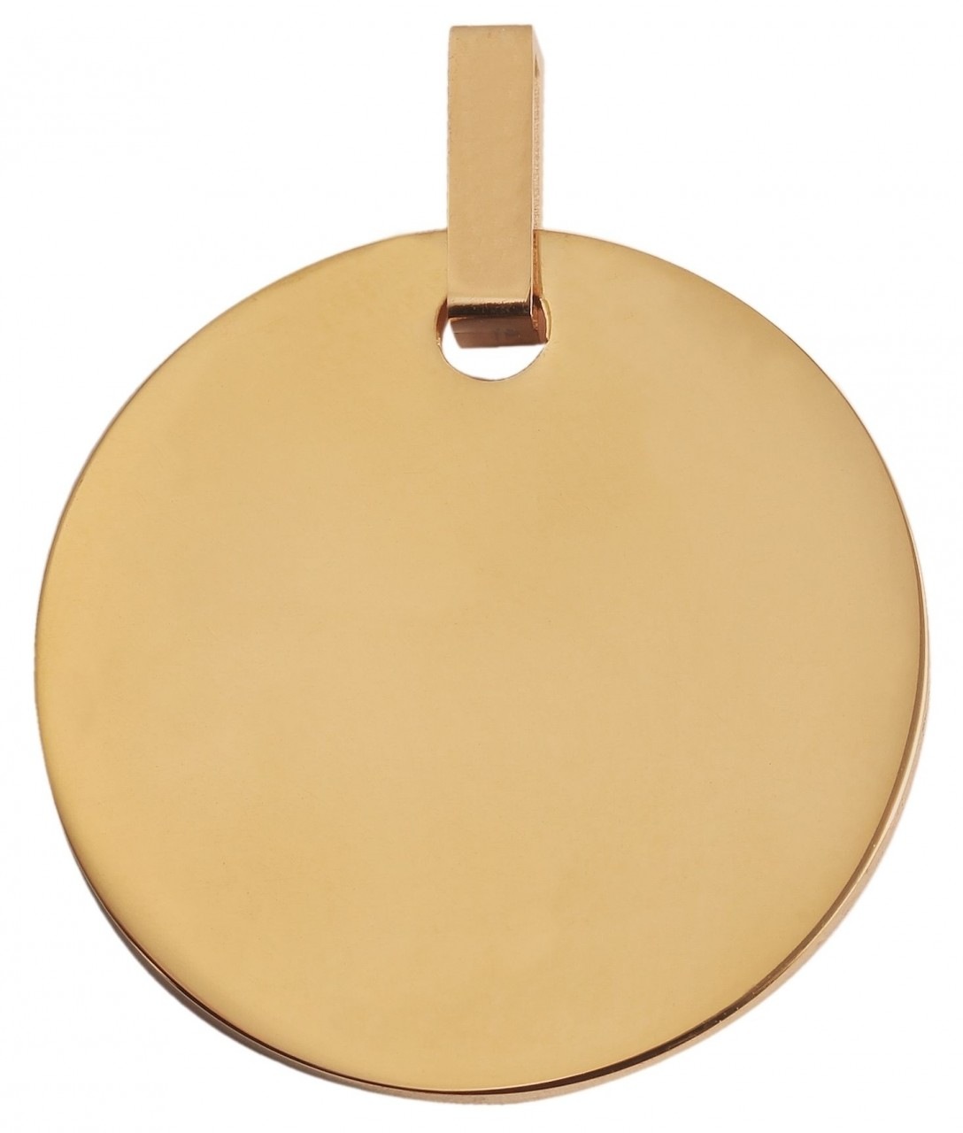 Kettenanhänger ADELIA´S "eleganter Schmuck Anhänger aus Edelstahl", gold, Schmuckanhänger, Damen, Edelstahl, Kettenanhänger