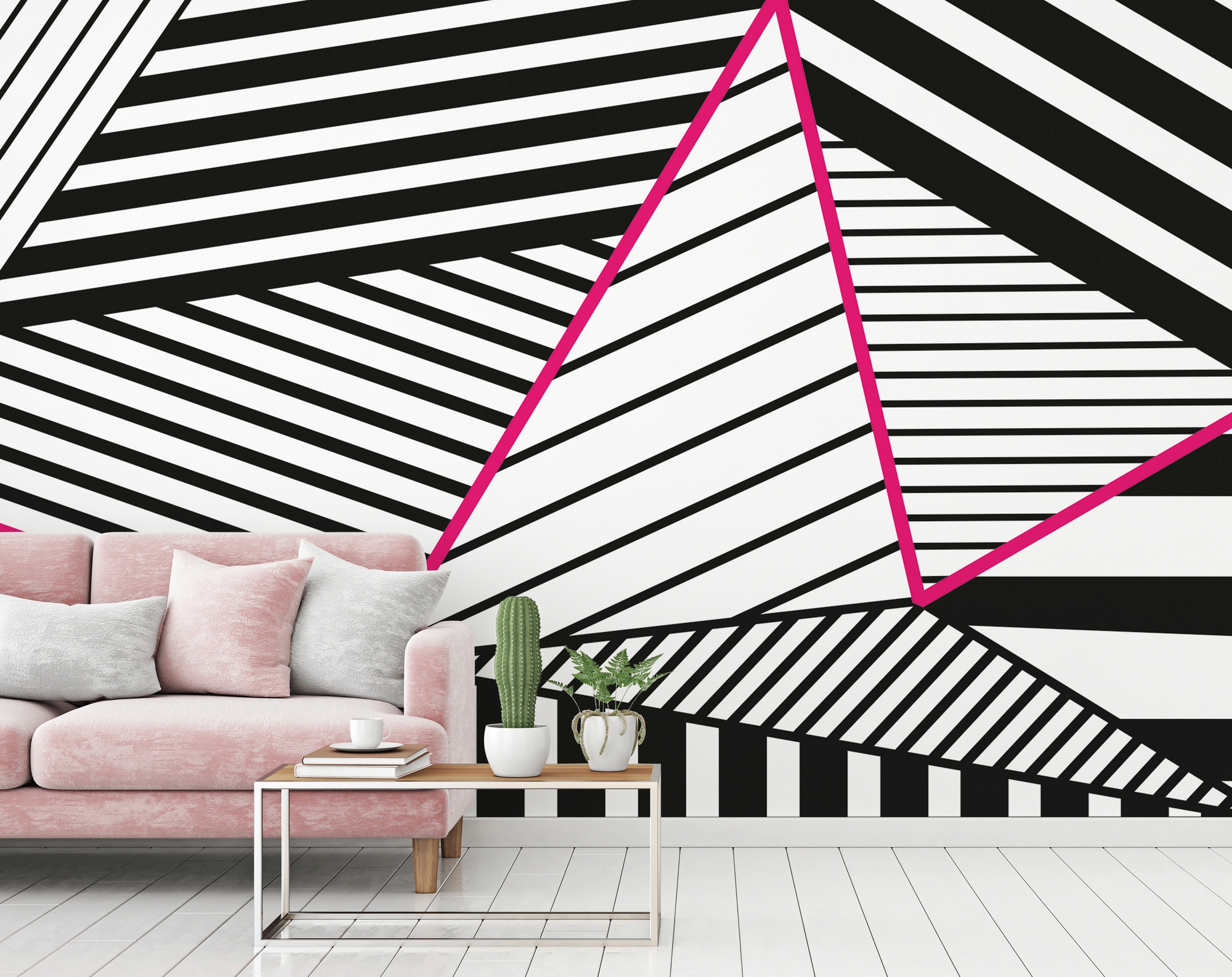 Architects Paper Fototapete »Atelier 47 Stripes«, 3D-Optik, Vlies, Wand, Schräge, Decke