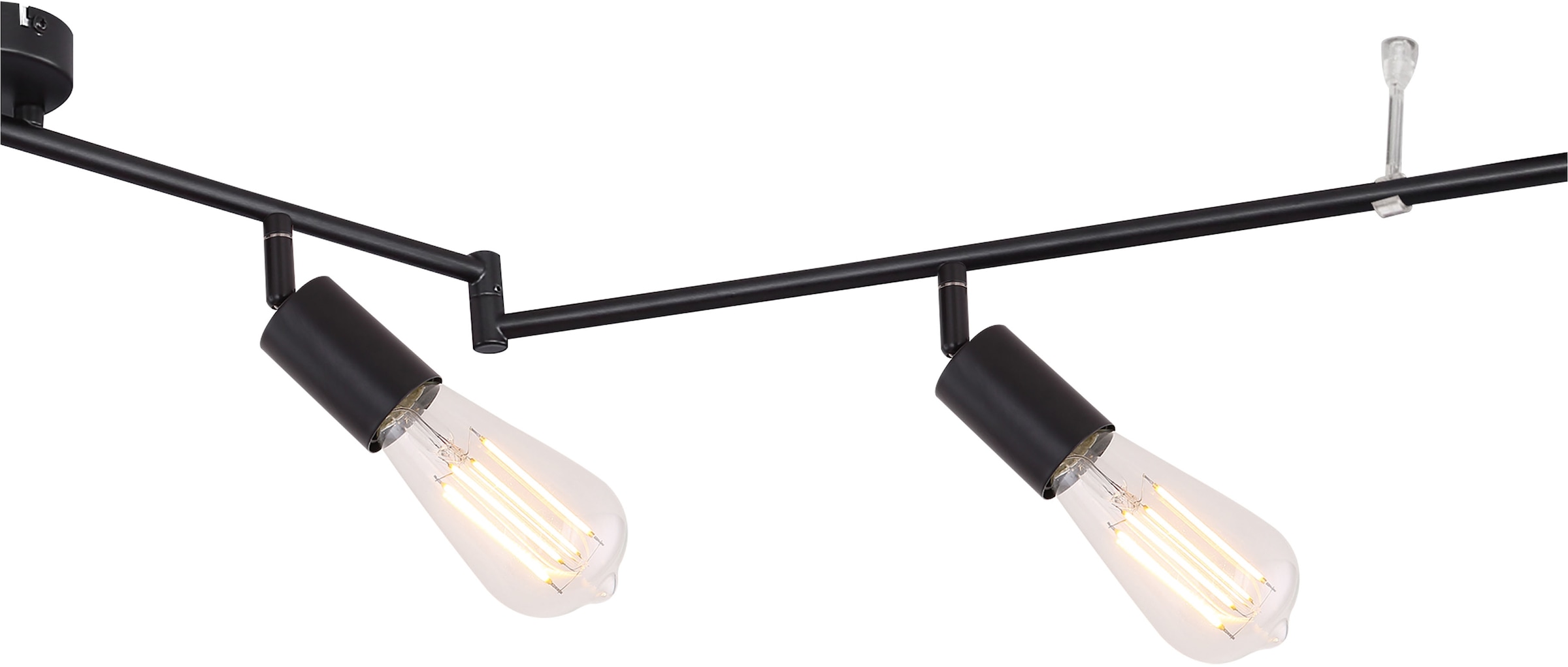GLOBO LIGHTING Deckenstrahler »MARTHA«, Leuchtmittel E27 | ohne Leuchtmittel, Deckenspot/beweglich/schwarz/ohne Schirm/Flur/Wohnzimmer/Essbereich
