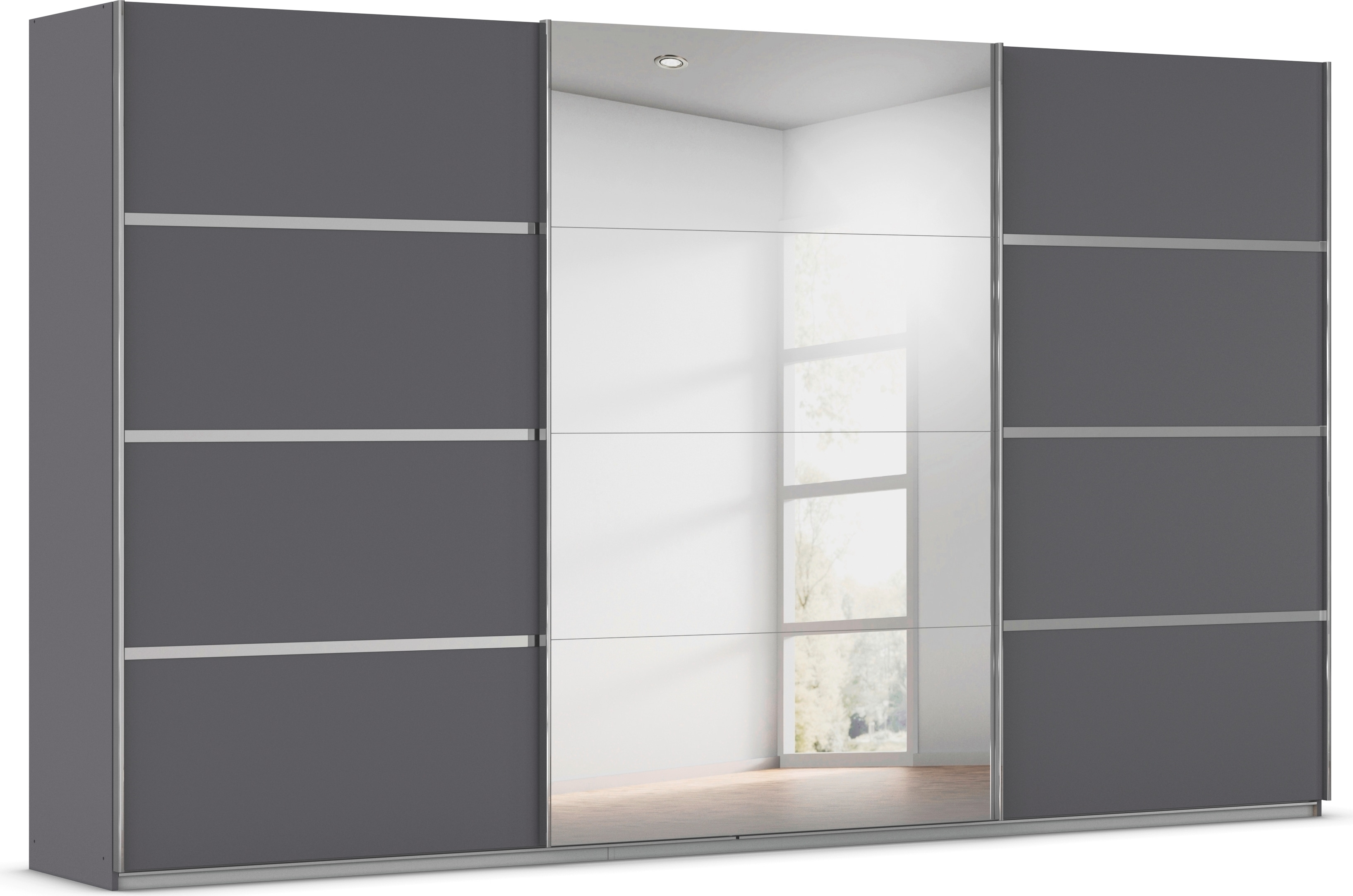 OTTO home Kleiderschrank "Mehrzweckschrank Aktenschrank Möbel Mietswohnung Schlafzimmer AVOLA" 3 verschiedene Ausstattungen BASIC/CLASSIC/PREMIUM (inkl. SOFT-CLOSE), mit eleganten Zierleisten in Chrom, Schwarz oder Weiß MADE IN GERMANY