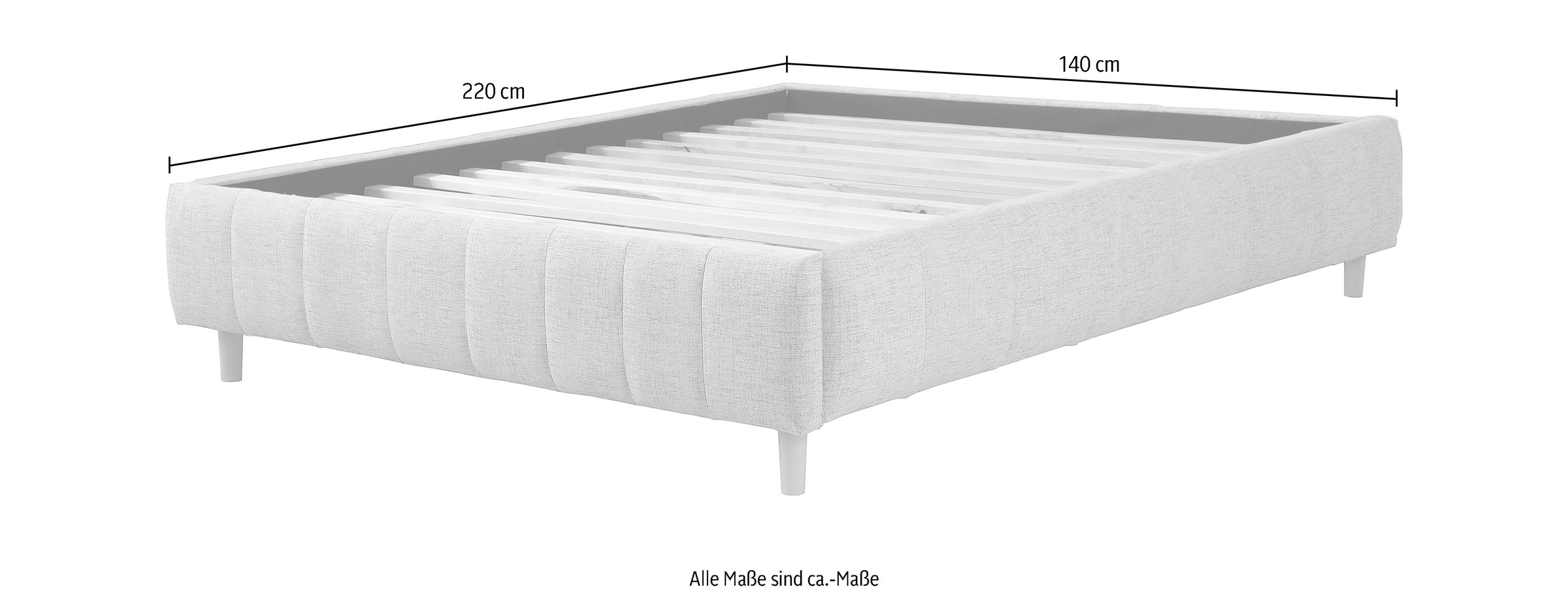 andas Polsterbett »Tarje«, in 5 Breiten, auch in Überlänge 220 cm, incl. Roll-Lattenrost
