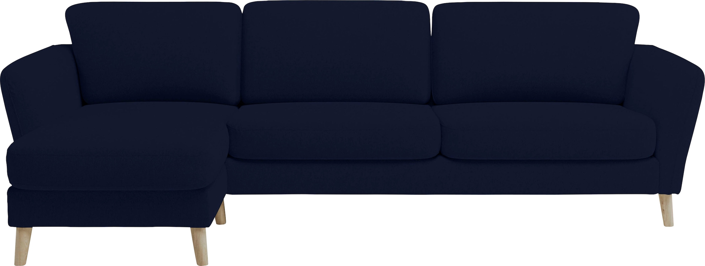 Home affaire Ecksofa »MARSEILLE (279/152cm),L-Form, Rec. rechts/links«, Massivholzbeine aus Eiche, in verschieden Bezügen und Farbvarianten