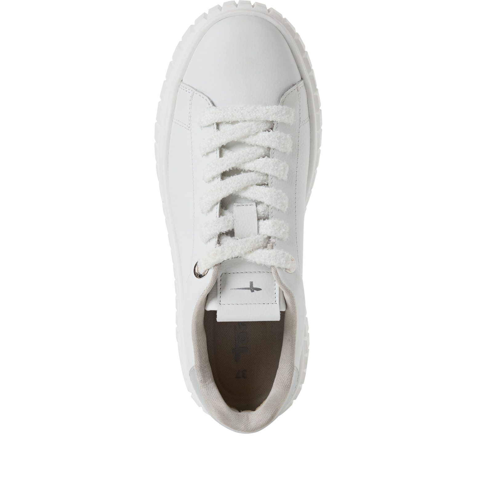 Tamaris Plateausneaker, Freizeitschuh, Halbschuh, Schnürschuh mit Kontrastbesatz