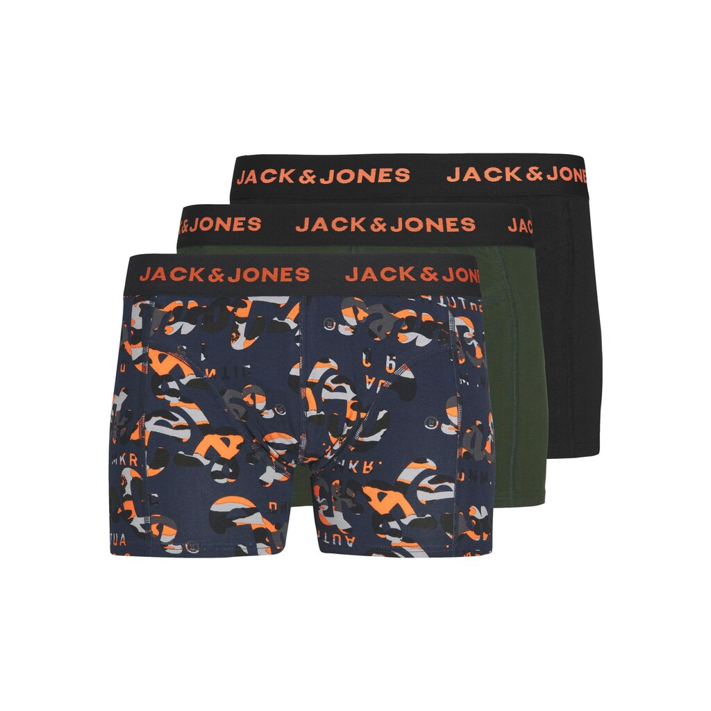 Jack & Jones Junior Boxershorts »JACNEON LOGO TRUNKS 3 PAC«, (Packung, 3 St.)