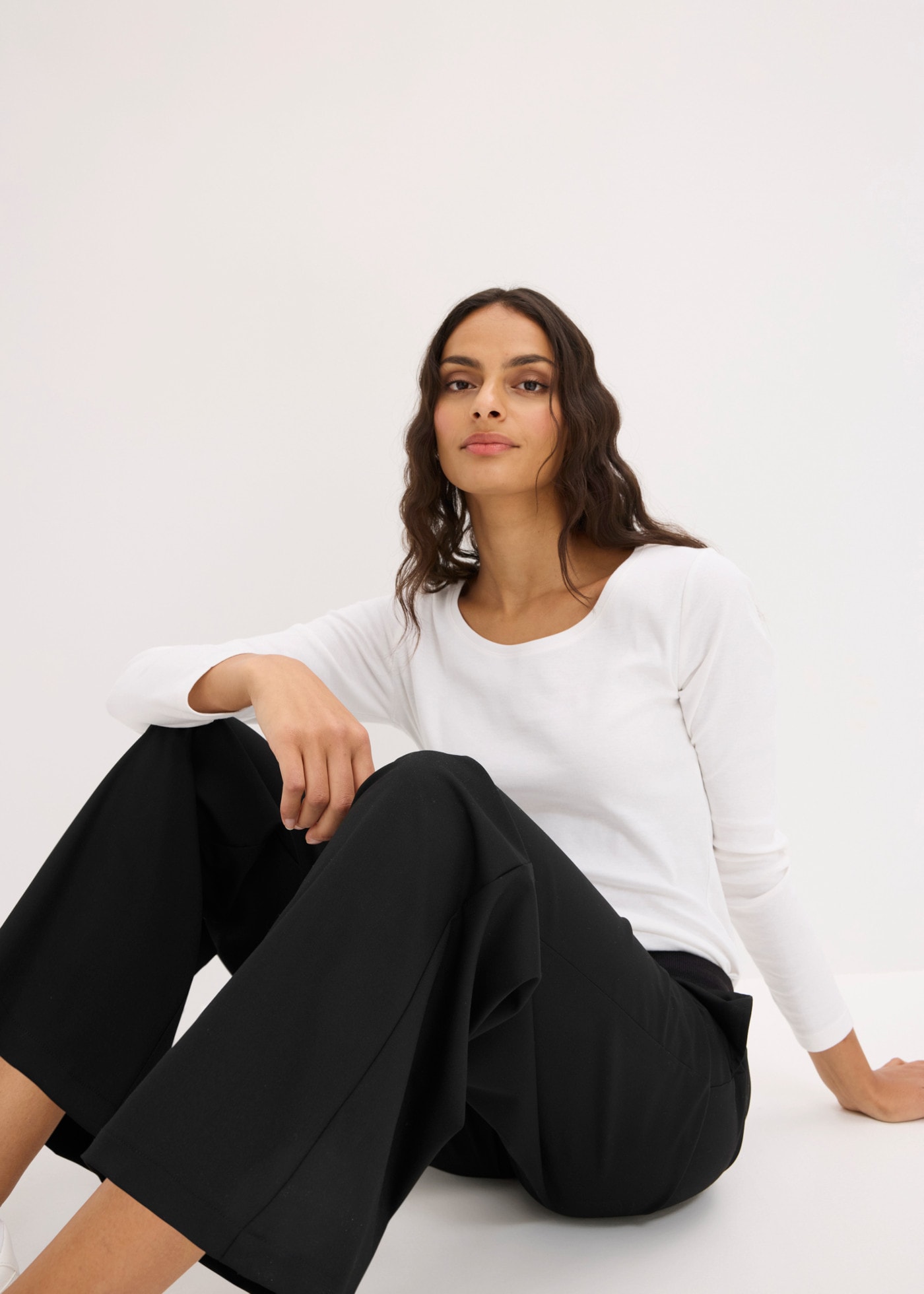 bonprix Marlene-Hose  mit Kordelzugbund, Loose Fit, im Casual-Stil