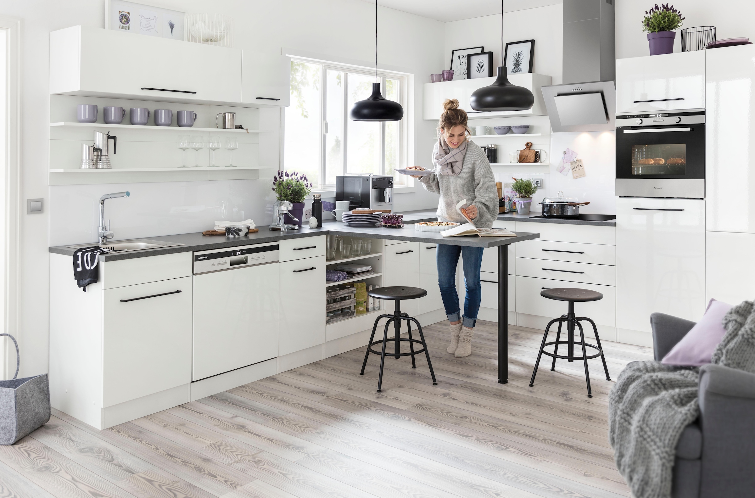 KOCHSTATION Hängeregal »KS-Tulsa«, 100 cm breit, 2 Ablagen