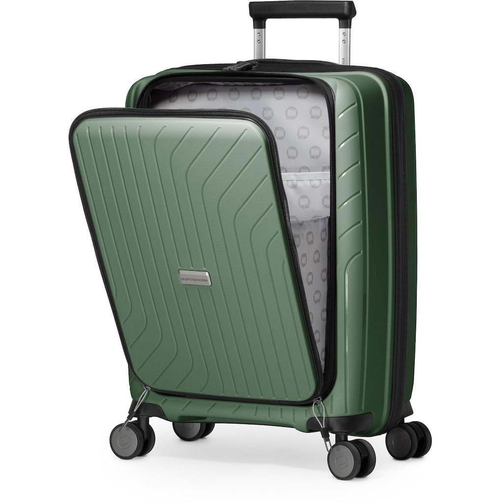 Hauptstadtkoffer Hartschalen-Trolley »TXL, 55 cm, dunkelgrün«, 4 Rollen