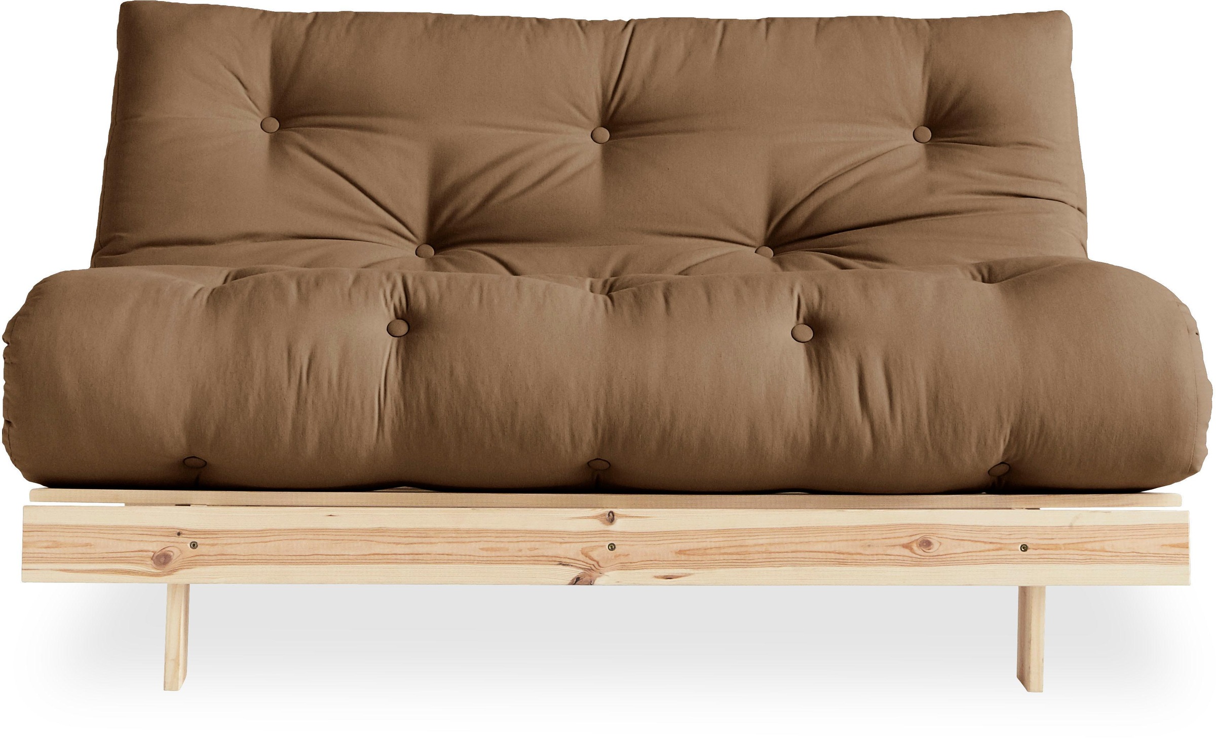 Karup Design Daybett "Roots Sofa Bed, Schlafsofa, Bettfunktion, FSC-Massivholz" Inkl. Futonmatratze, Made in Europe, langlebig, B: 140 oder 160 cm