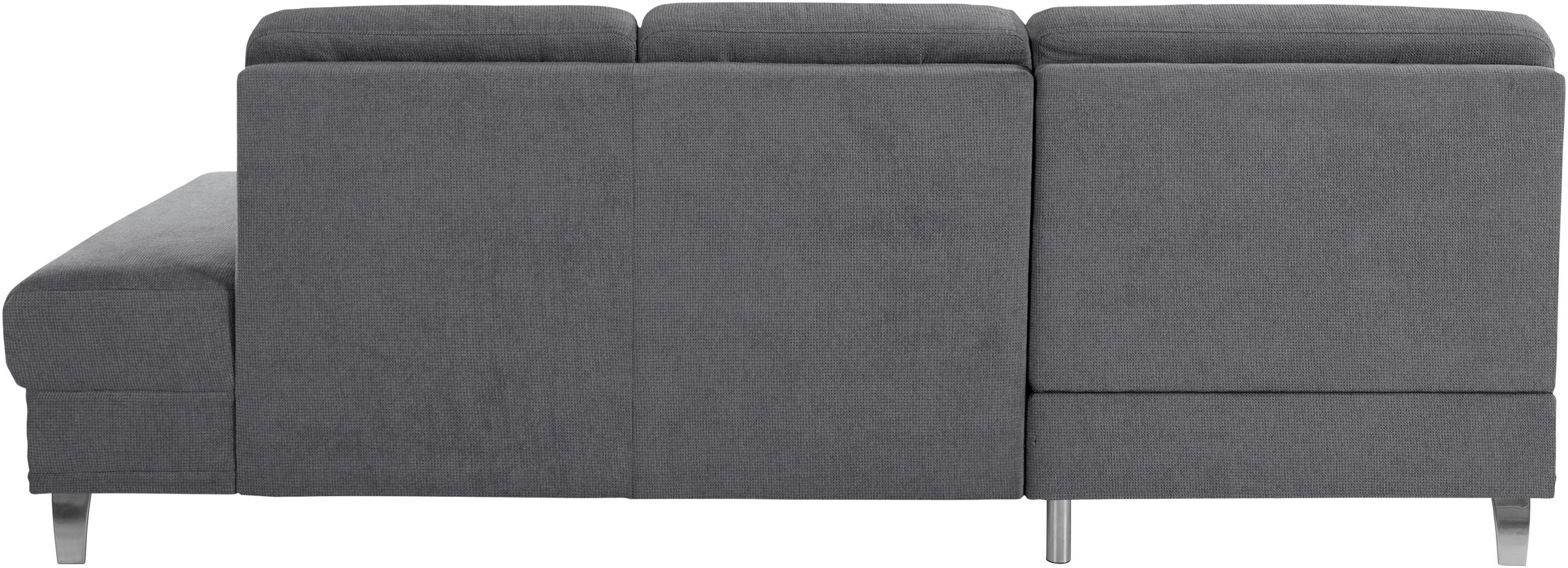 Ecksofa SIT & MORE "Clio L-Form", grau, B:246cm H:89cm T:165cm, Sofas, Ecksofa, wahlweise mit Bettfunktion oder Vorziehsitz und Bettkasten, Federkern 9