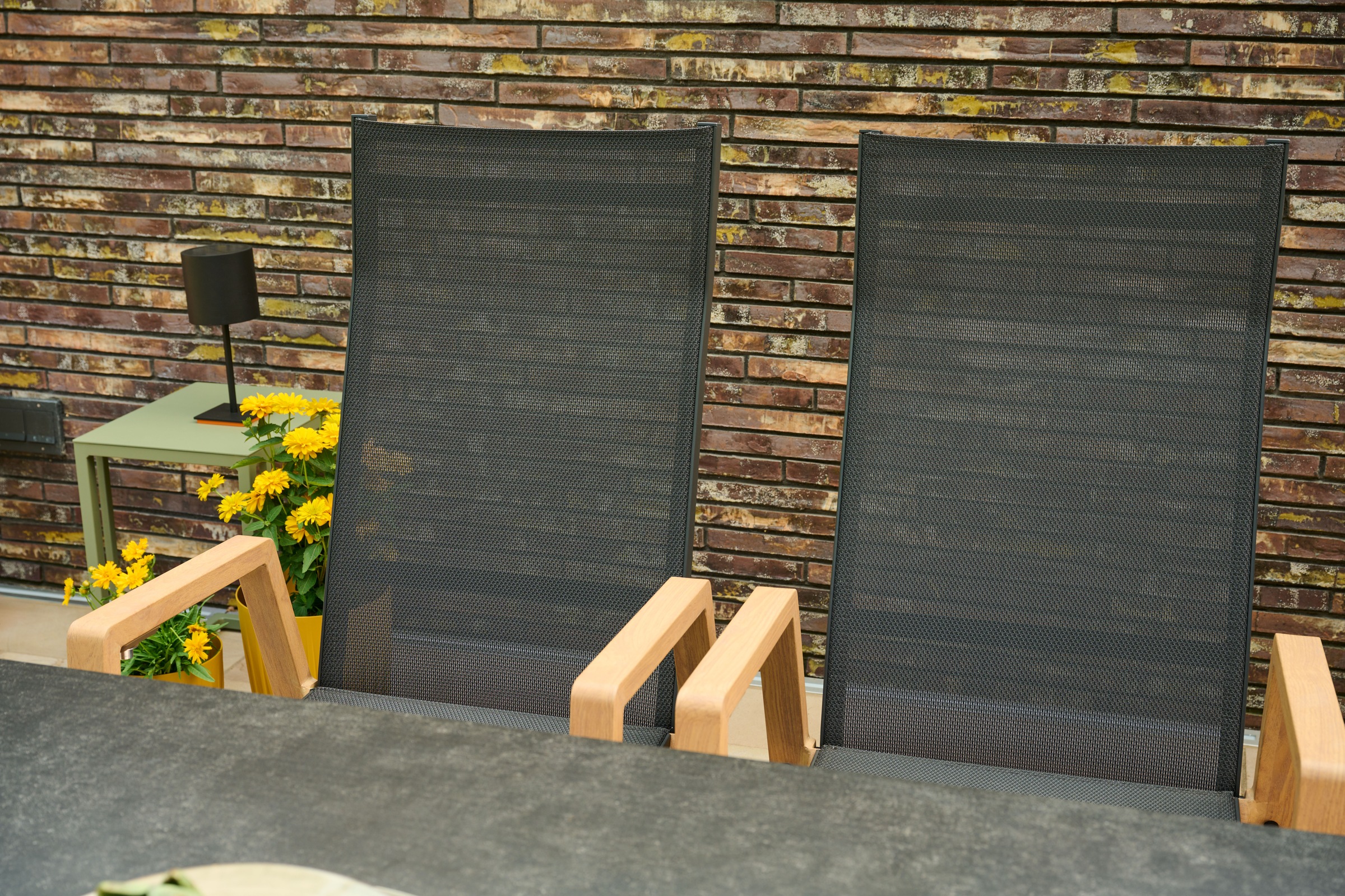 Siena Garden Gartensessel »CATANIA Move Sessel« Aluminiumgestell in teaklook, Ranotex® Bezug