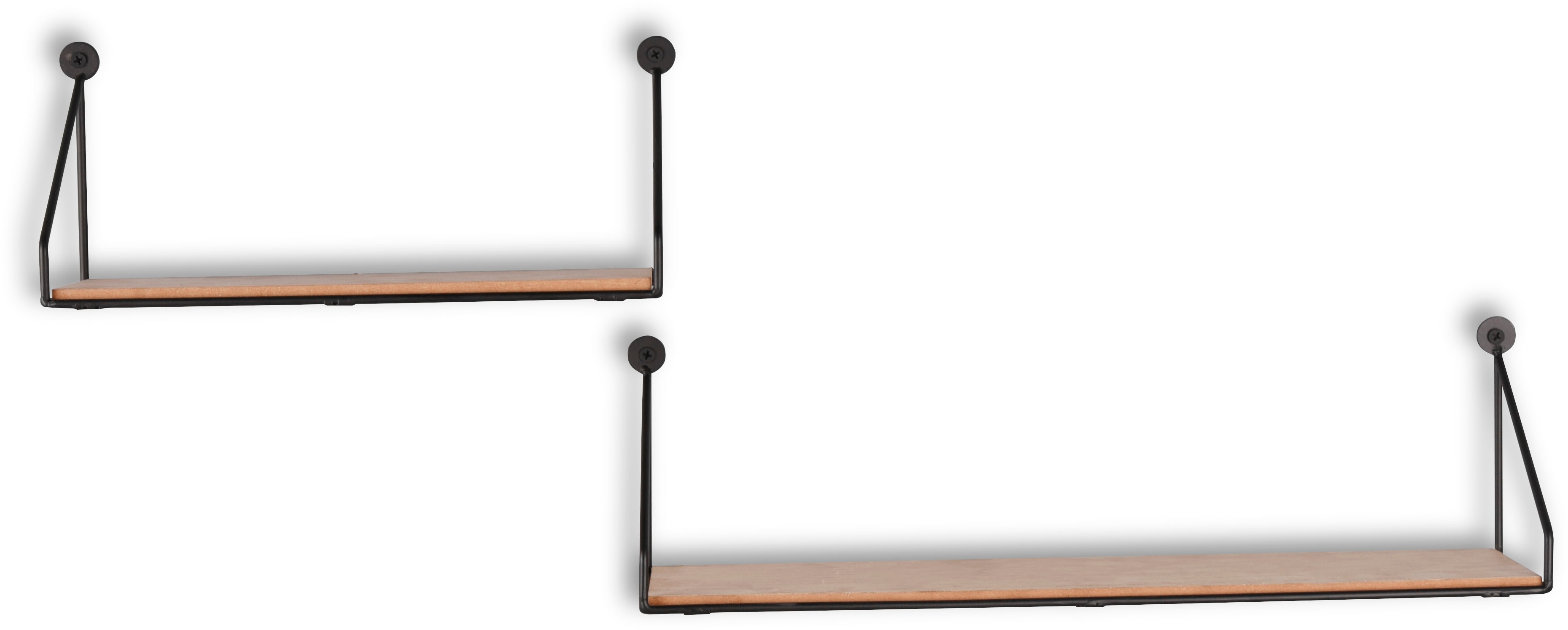 MIRRORS AND MORE Ablageregal "DANA" Set, 2 Stk. tlg. Wandregalset