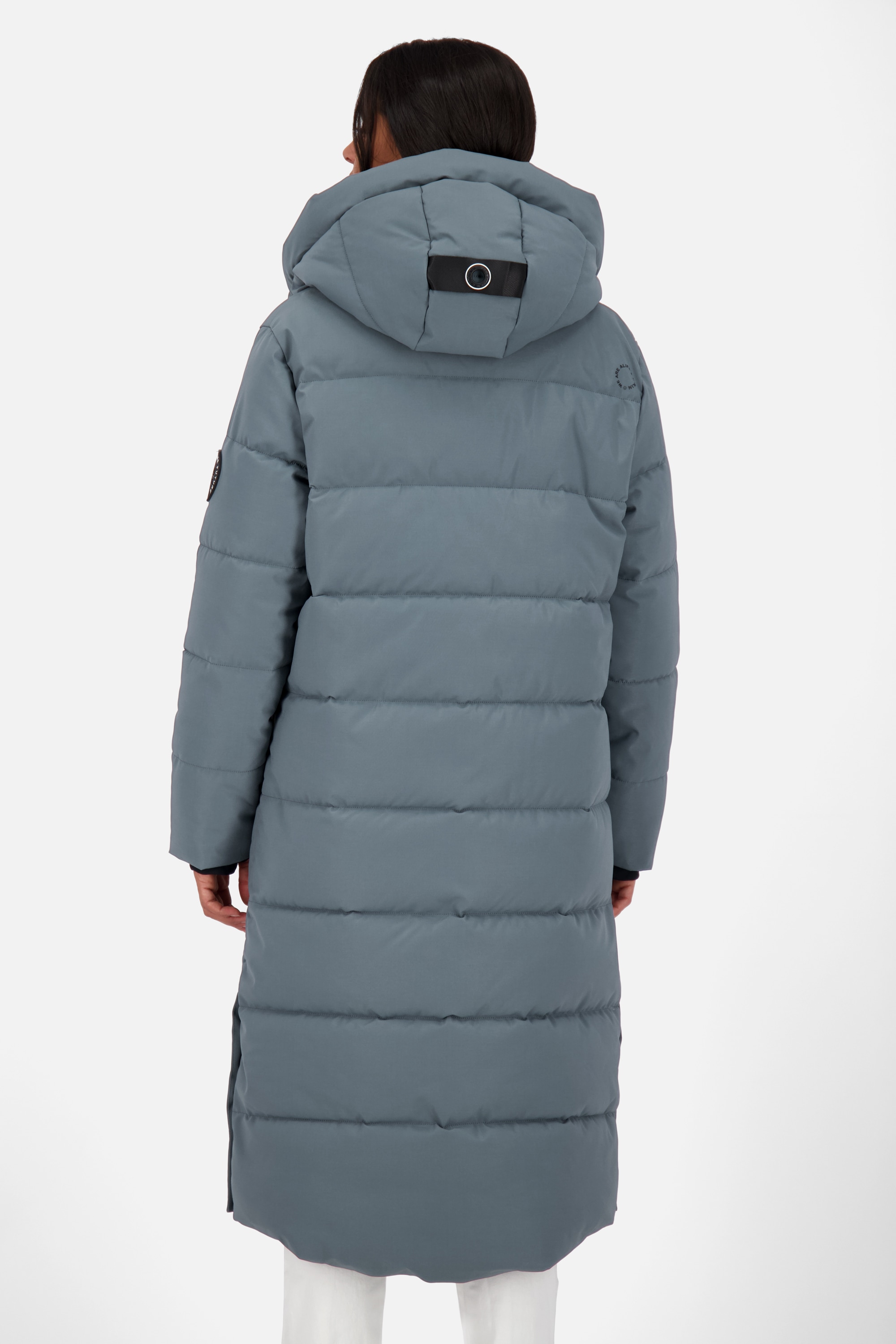 Alife & Kickin Steppjacke »Damen KatiaAK A«, mit Kapuze, Langer Wintermantel mit großer Kapuze und regulierbarer Beinfreiheit