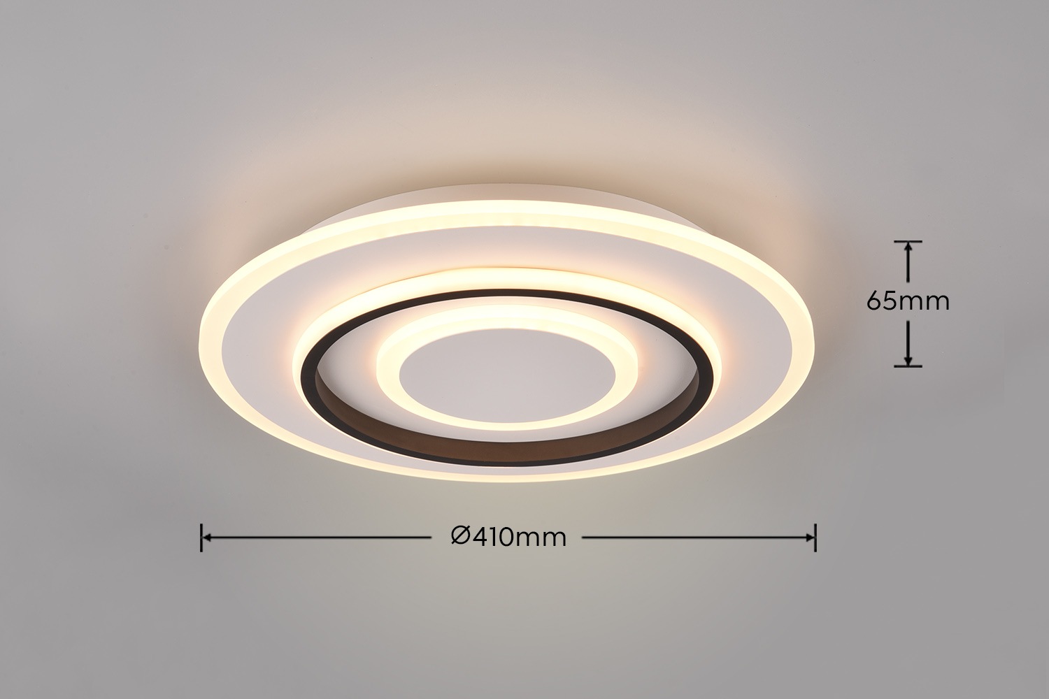 REALITY Leuchten LED Deckenleuchte »JORA, Deckenlampe Schlafzimmer mit Sleep Timer, Nachtlicht, dimmbar,«, 1 flammig, Leuchtmittel LED-Board | LED fest integriert, Lichtfarbe einstellbar CCT, Memoryfunktion, inkl Fernbedienung