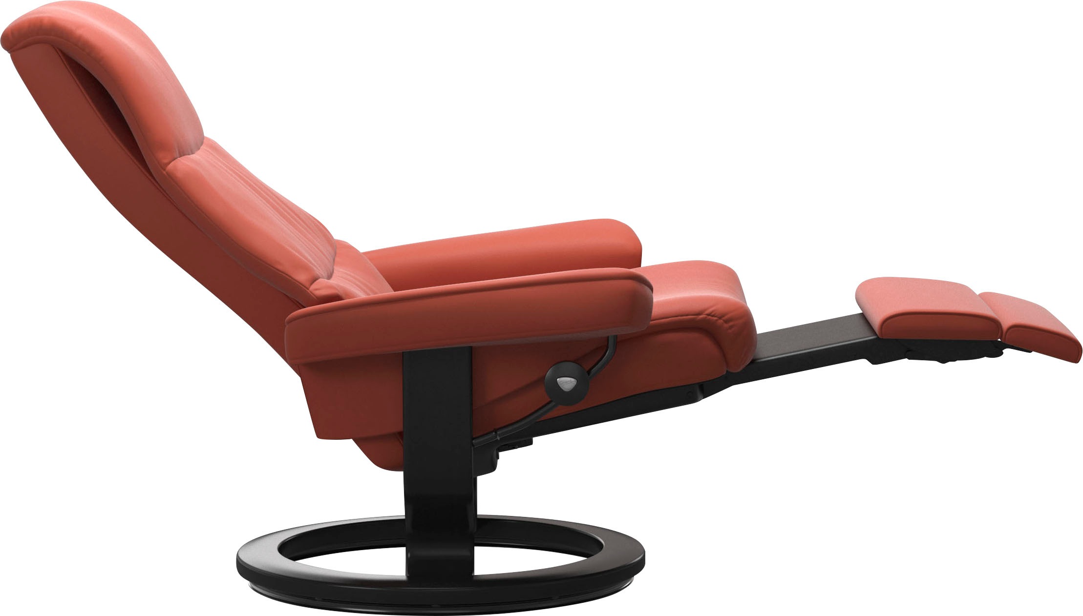 Relaxsessel STRESSLESS "View", henna batick, B:91cm H:109cm T:82cm, Leder BATICK: BATICK ist ein leicht korrigiertes, durchgefärbtes und genarbtes Möbelleder, bei dem die meisten Unebenheiten und Spuren in der Regel entfernt wurden.;Leder PALOMA: PALOMA i 3