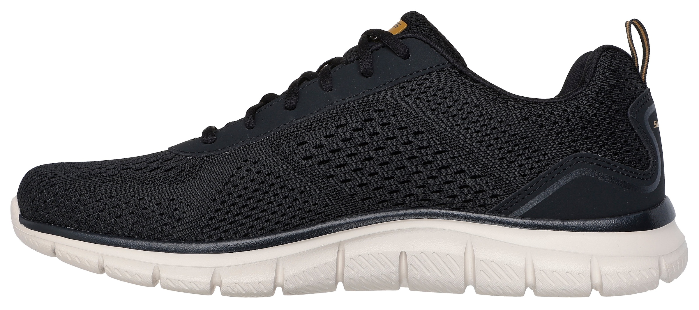 Skechers Slip-On Sneaker »TRACK-LESHUR«, Freizeitschuh, Trainingsschuh, Schlupfschuh im Materialmix