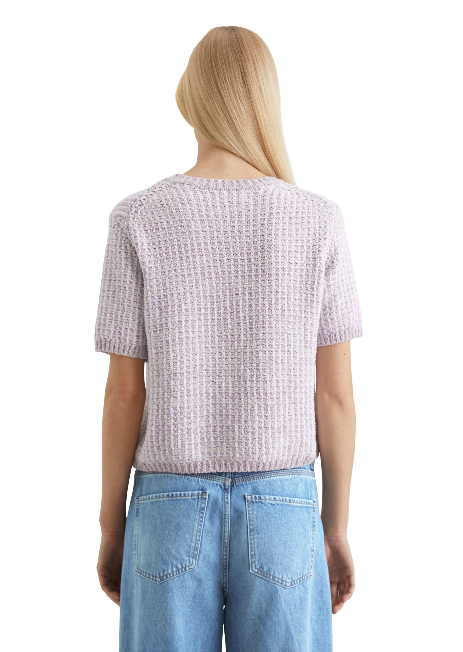 Marc O'Polo DENIM Rundhalspullover »aus Struktur-Strick«