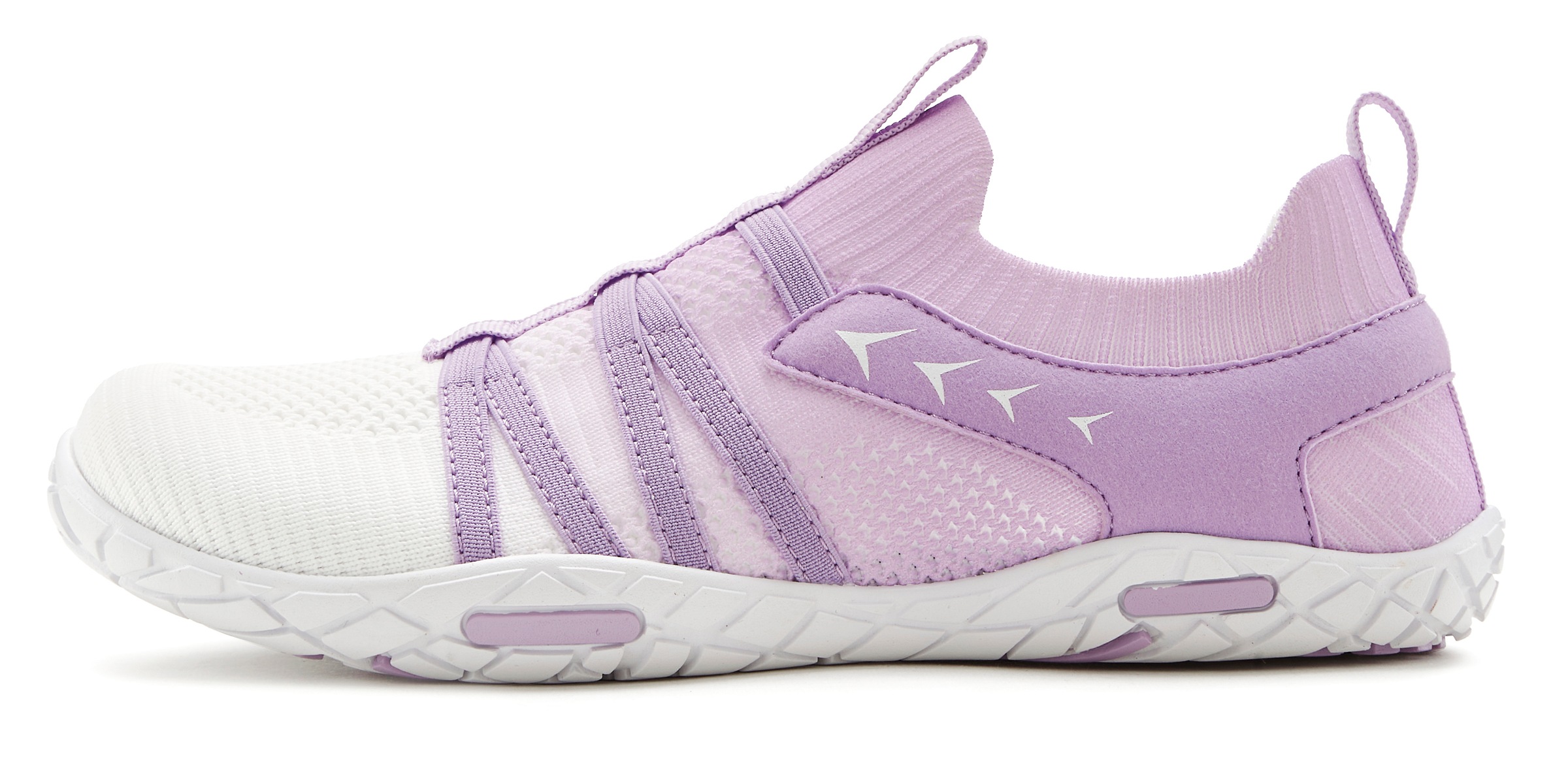 Sneaker VIVANCE "Halbschuh, Freizeitschuh, Slip-On-Sneaker", Damen, Gr. 37, lila (lila, weiß), Obermaterial: 100% Textilmaterial. Decksohle: 100% Textilmaterial. Futter: 100% Textilmaterial. Laufsohle: 100% Synthetik, mehrfarbig, Basic, Schuhe Sneaker, mi 3