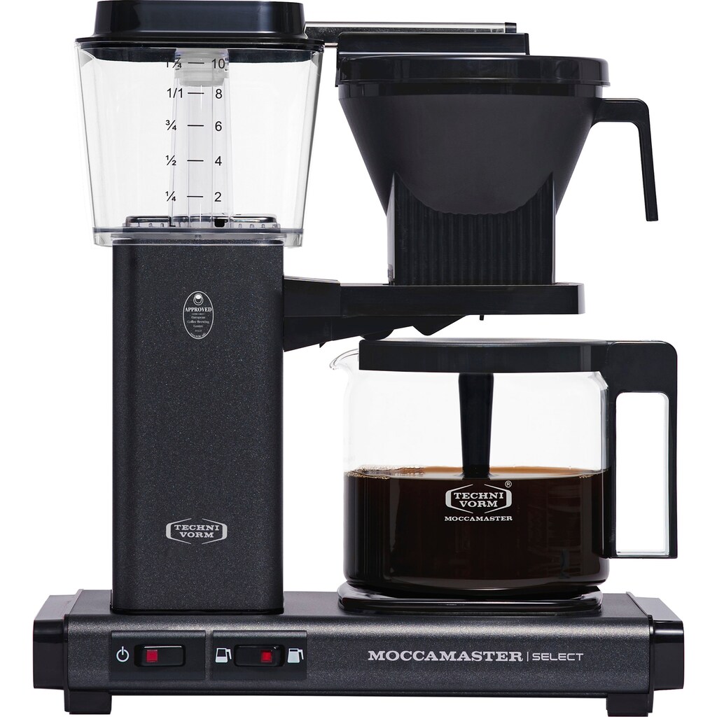 Moccamaster Filterkaffeemaschine »KBG Select stone grey«, 1,25 l Kaffeekanne, Papierfilter, 1x4