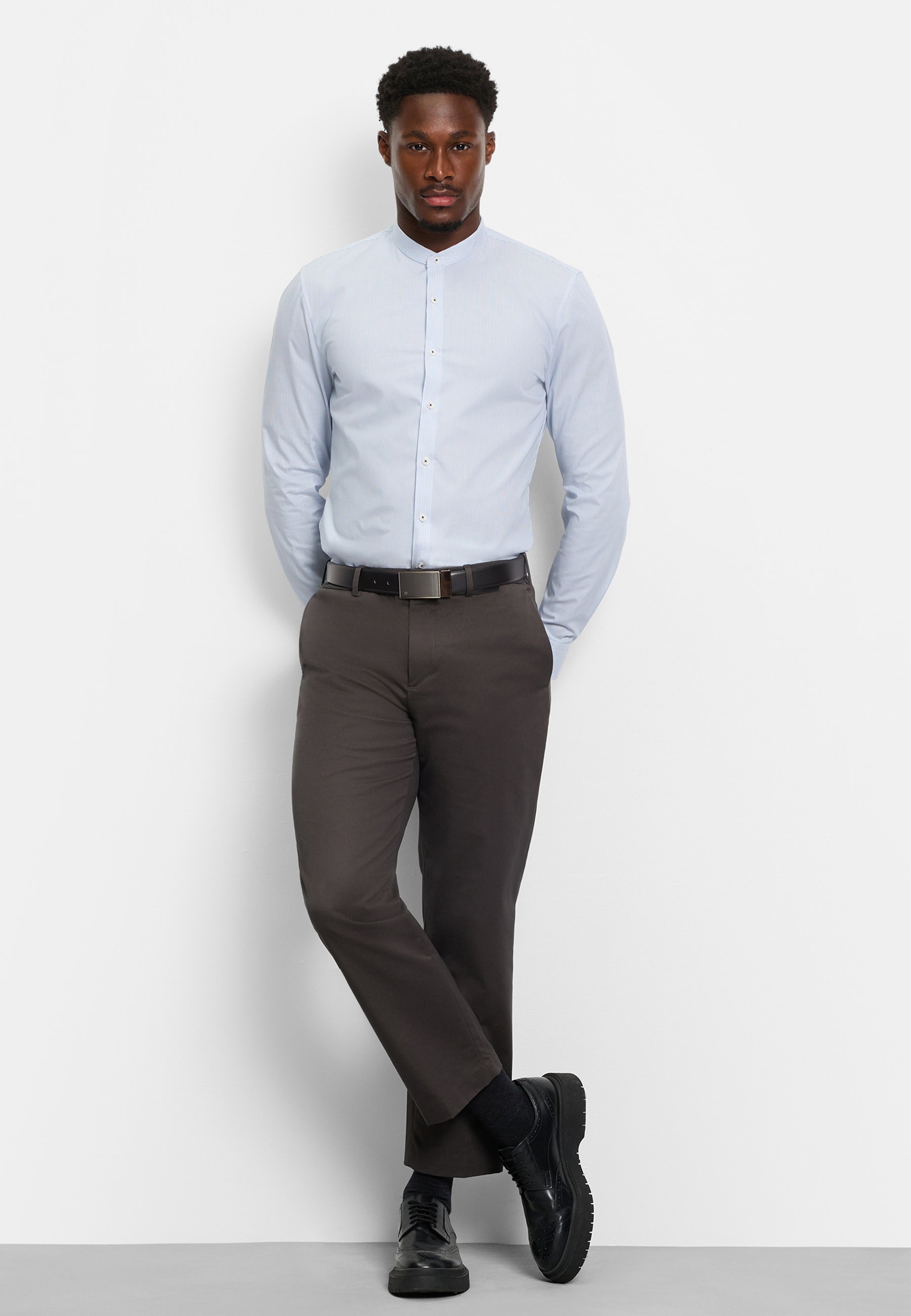 OLYMP Businesshemd »OLYMP No. Six, super slim, Businesshemd, Stehkragen«