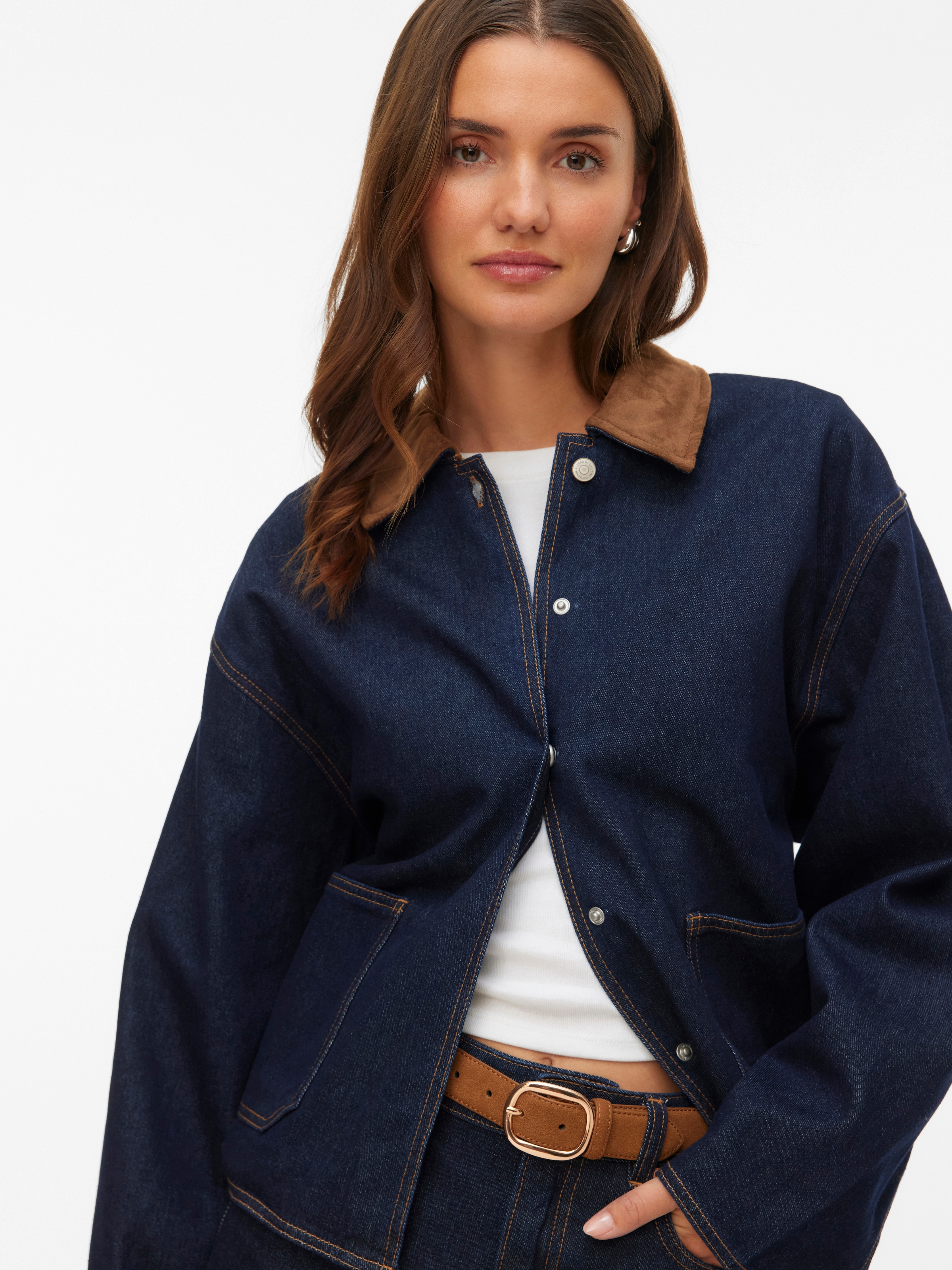 Vero Moda Jeansjacke "VMNOVIE LS DENIM BARN JACKET SI346" günstig online kaufen