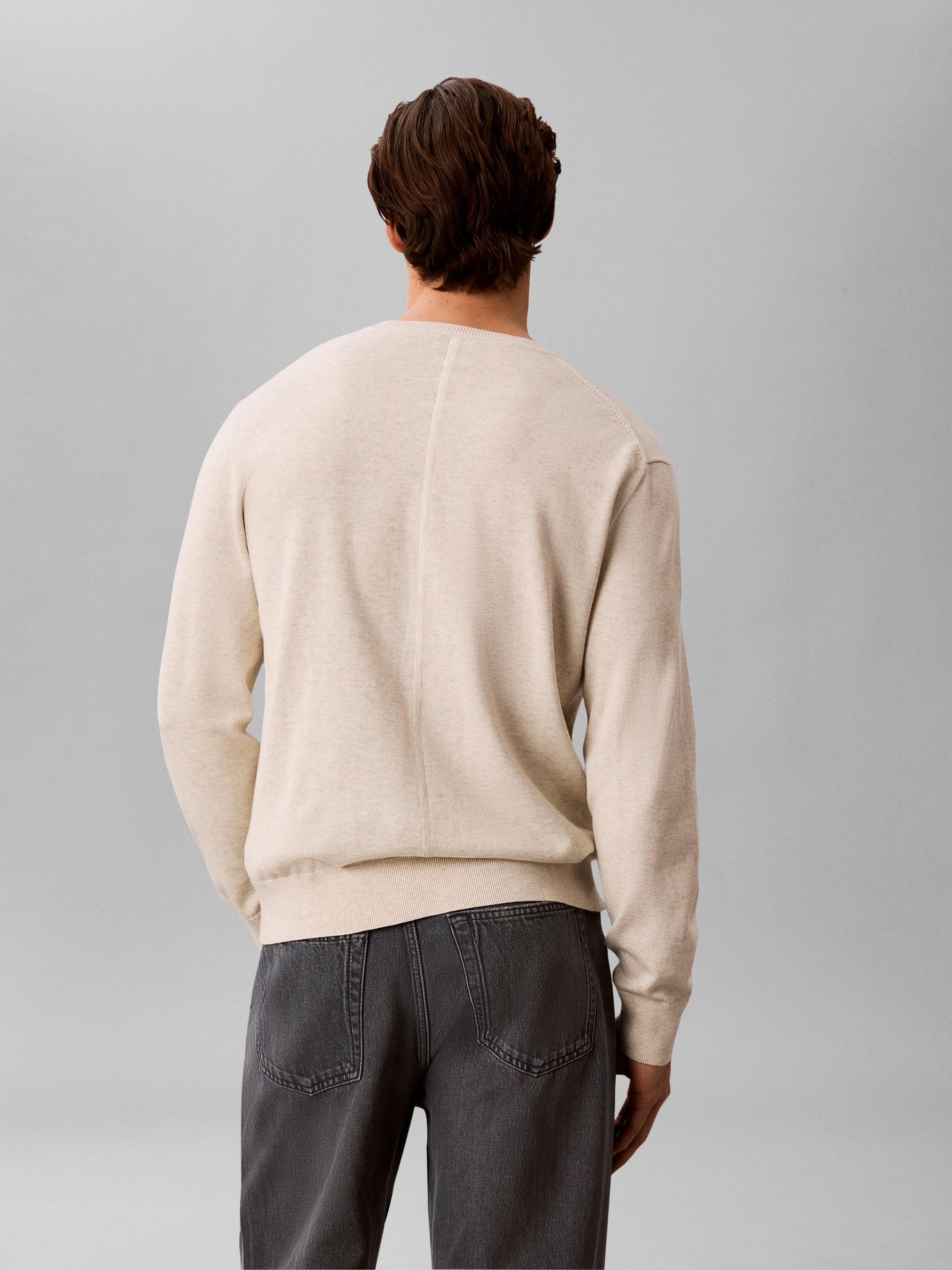 Calvin Klein Strickpullover »LS SUPIMA COTTON CREW 14GG« Mit Rundhalsausschnitt