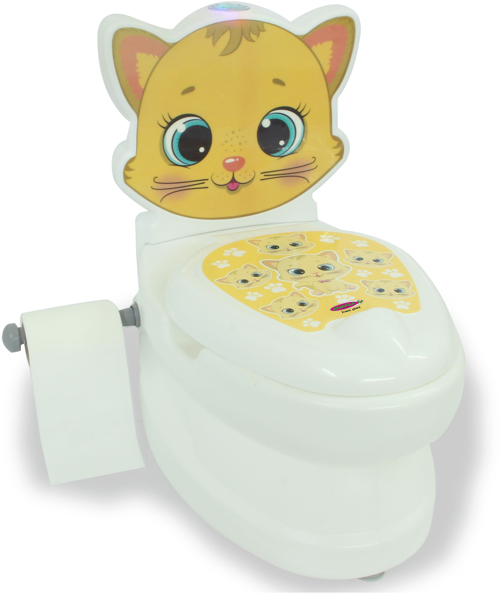 Jamara Toilettentrainer »Meine kleine Toilette, Katze«, mit Spülsound und Toilettenpapierhalter
