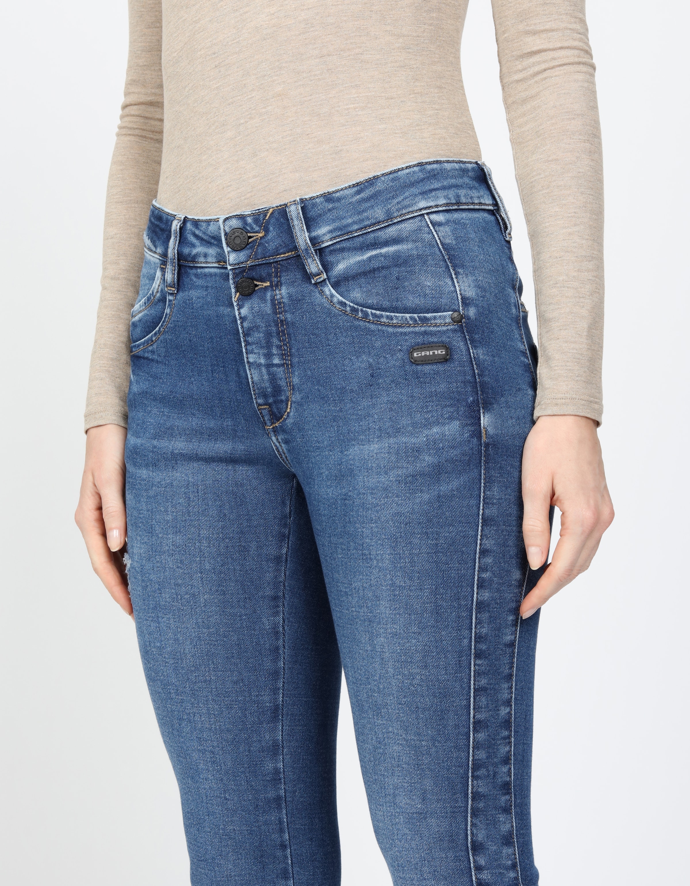 GANG Slim-fit-Jeans »94SANA«, mit Galonstreifen