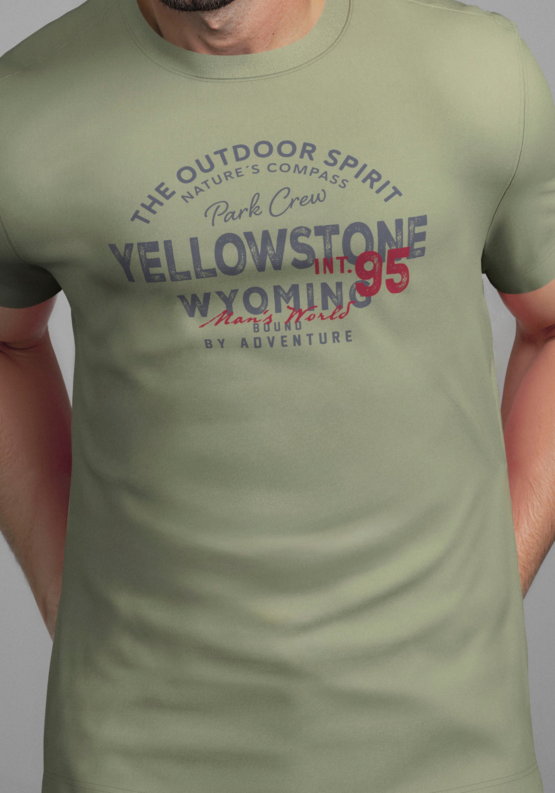 Thumbnail - Mans World Rundhalsshirt "Neue Kollektion" mit Print