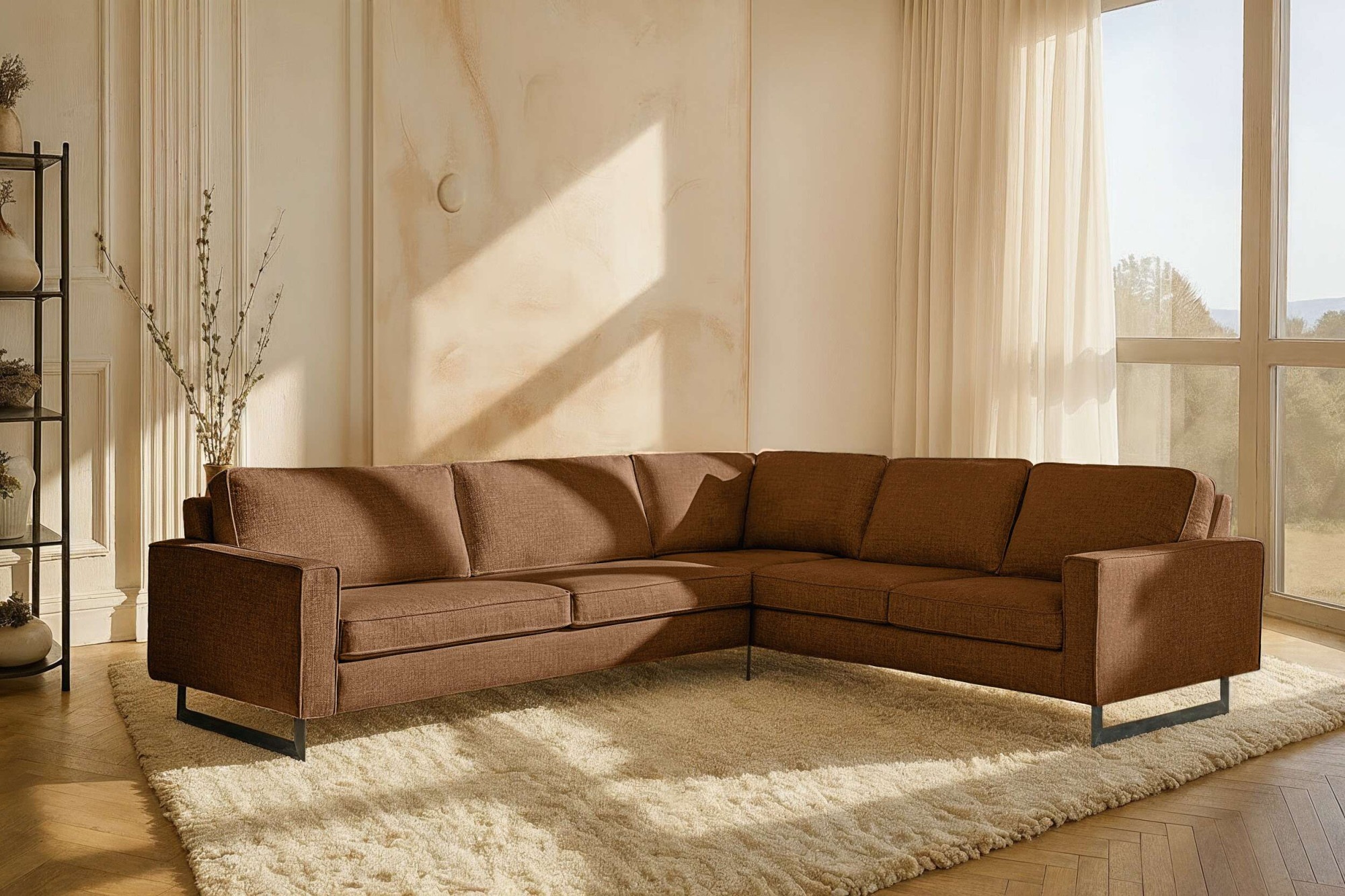 Home affaire Ecksofa "Pinto, XXL, 250/290 cm, langer Schenkel, Ottomane" Co günstig online kaufen