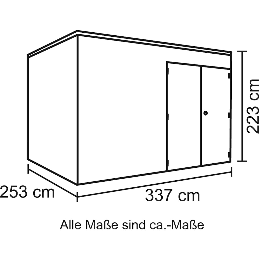 Skanholz Gartenhaus »CrossCube Brisbane 4«