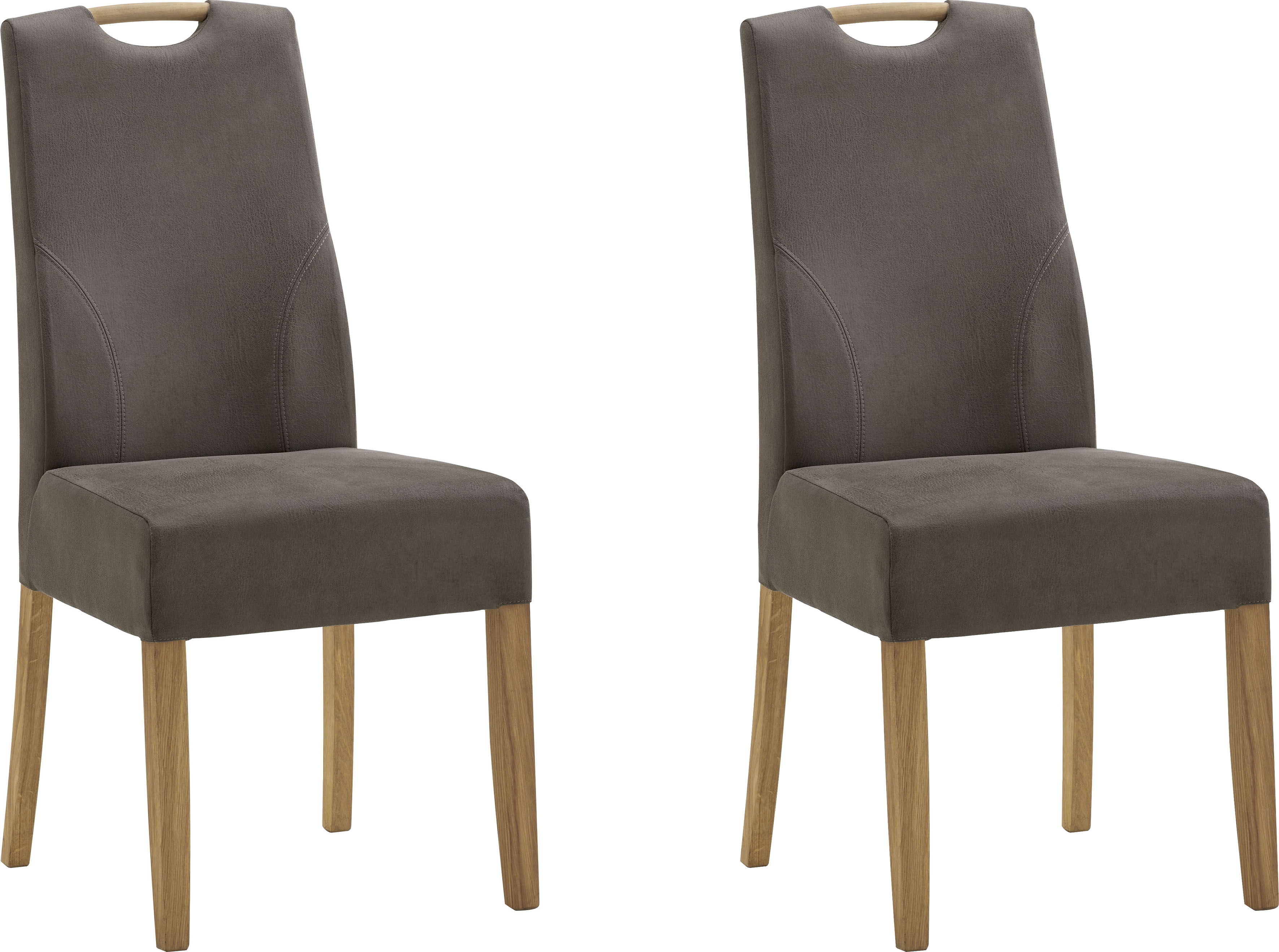 NIEHOFF SITZMÖBEL Kleiderschrank "Top Chairs" () Griff im Rücken, 2er-Set, Füße und Griff massive Eiche