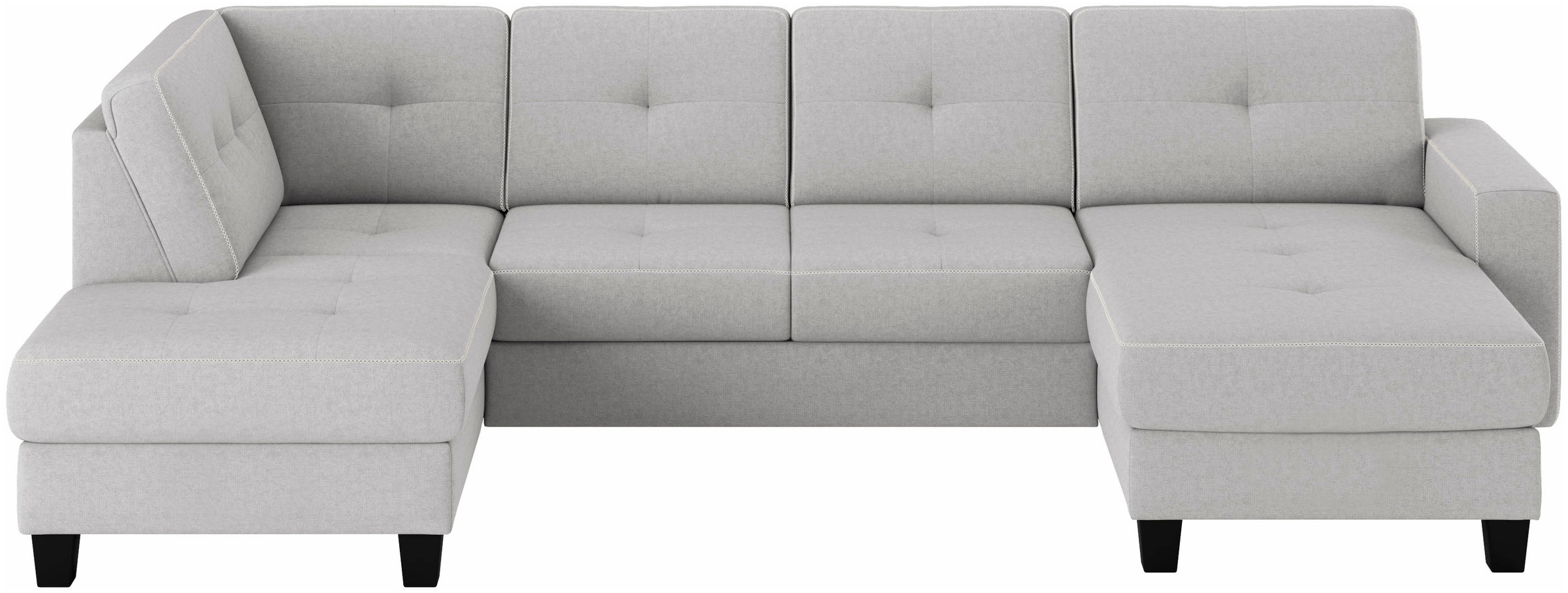 Places of Style Wohnlandschaft "Varese", Kreuznaht in beige günstig online kaufen