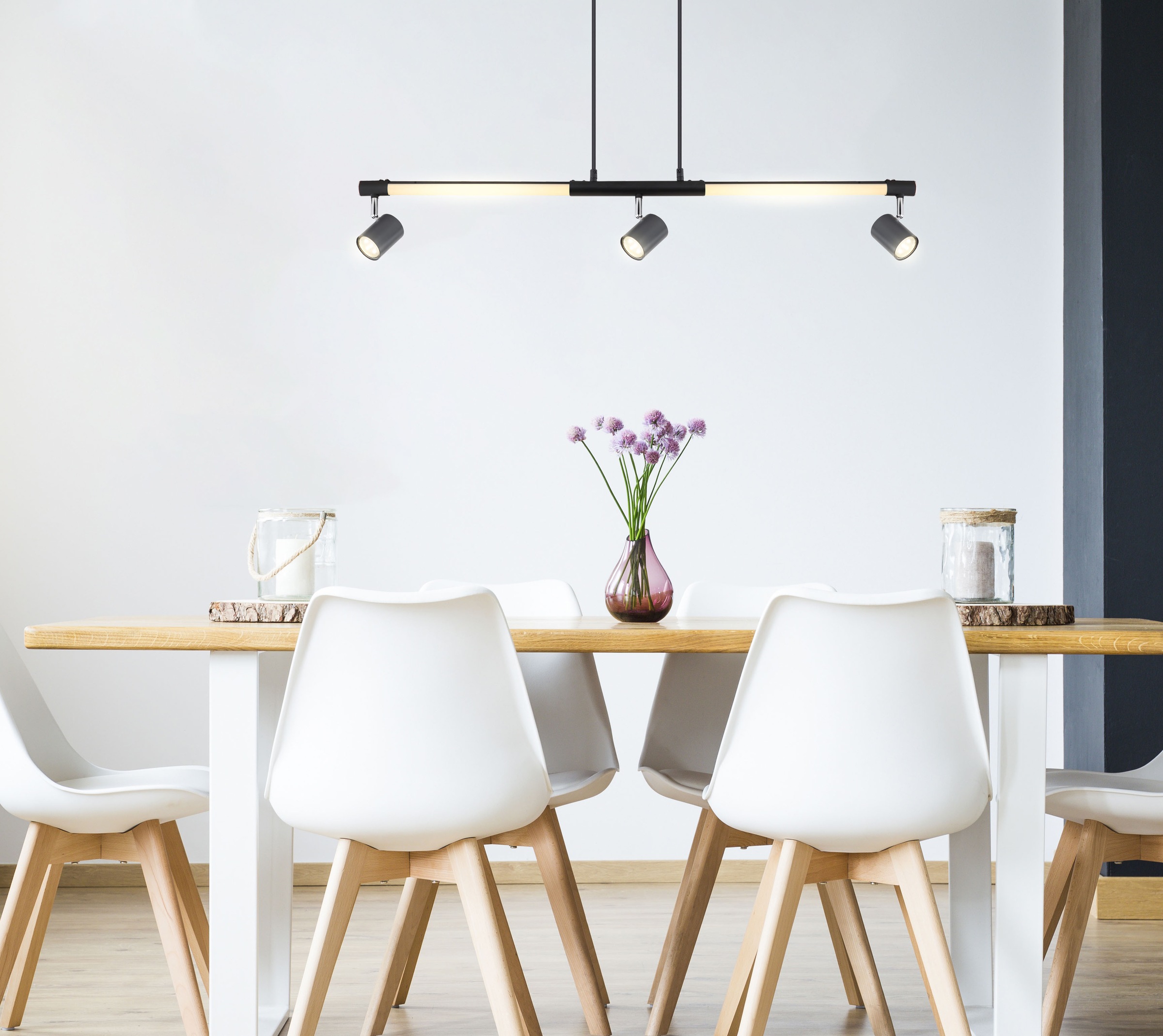 GLOBO LIGHTING LED Pendelleuchte »HL«, Leuchtmittel LED-Modul | LED fest integriert, Hängelampe/Hängeleuchte/Wohnzimmer/Esstisch/elegant