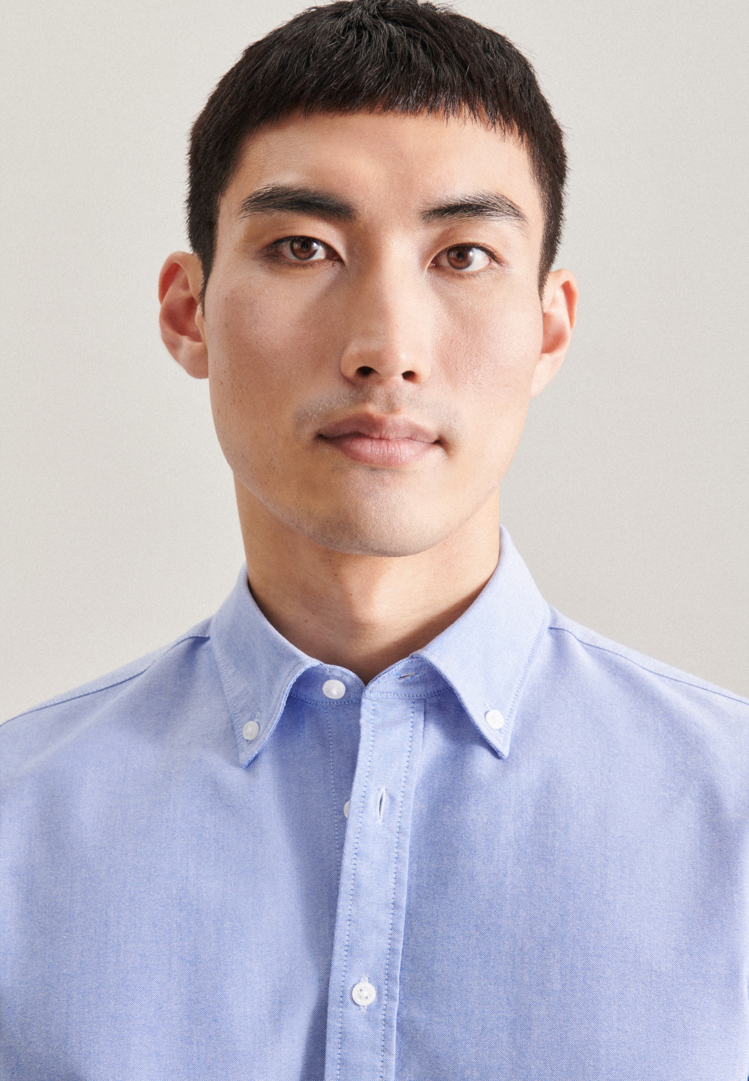 seidensticker Businesshemd »X-Slim«, X-Slim Langarm Button-Down-Kragen Uni