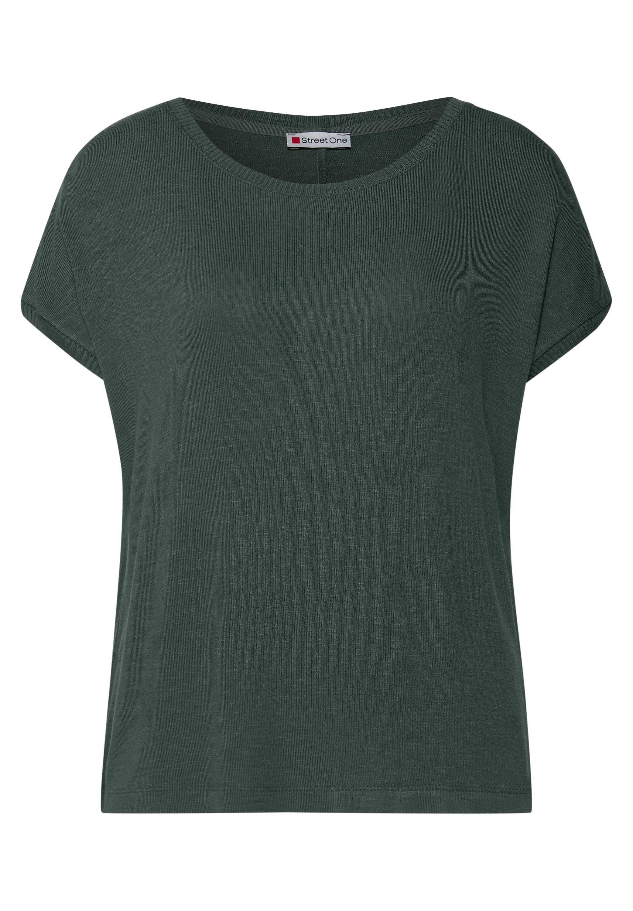 STREET ONE T-Shirt, mit Materialmix