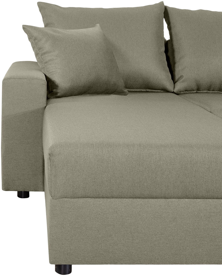 COLLECTION AB Wohnlandschaft »Pico U-Form«, Wohnlandschaft,2 X Ottomane,Polyätherschaum Polsterung