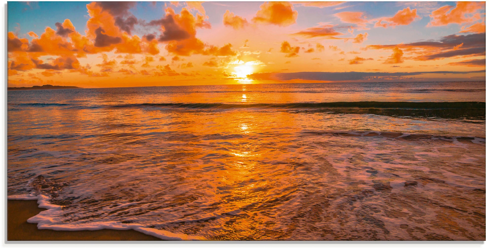 Artland Glasbild Schoner Tropischer Sonnenuntergang Am Strand Sonnenaufgang Untergang 1 St Moebel Preisverglechsportal Ladendirekt De