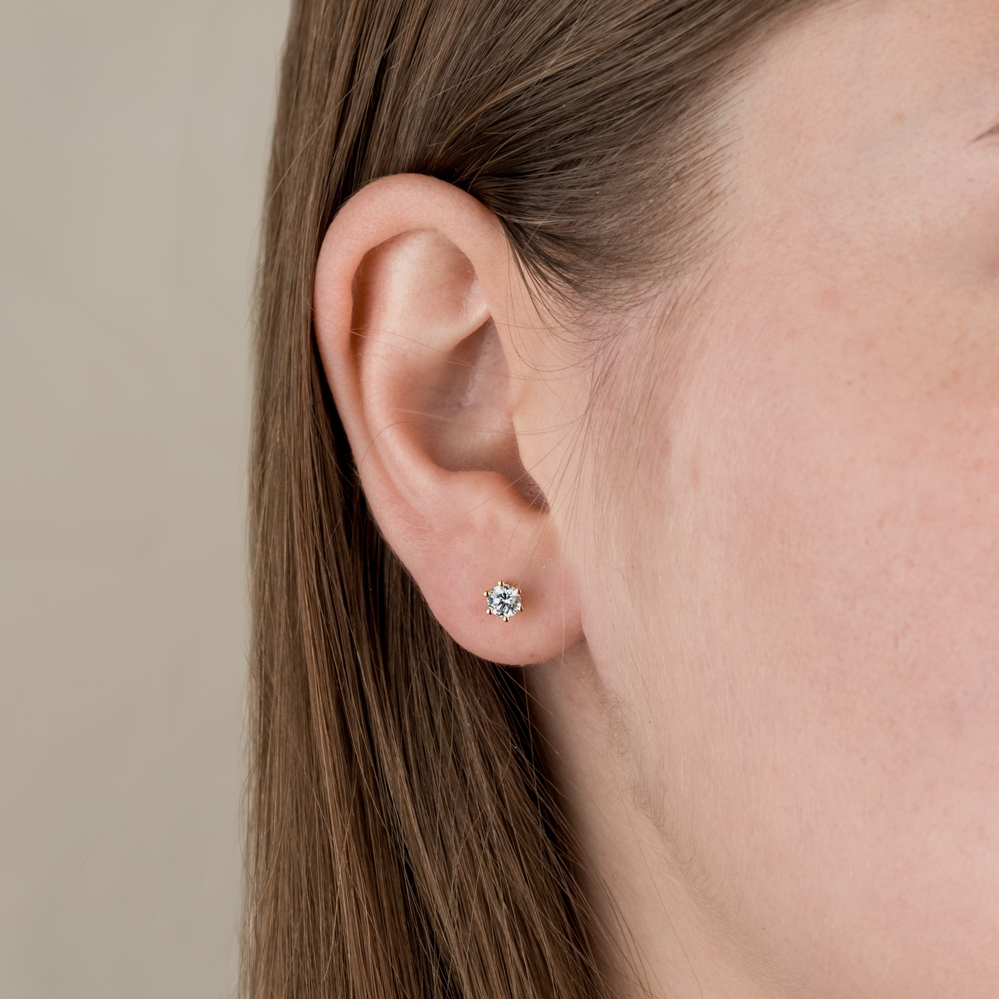 Orolino Paar Ohrstecker »Gold 750 mit 2x Brillant zus. 0,50 ct.«