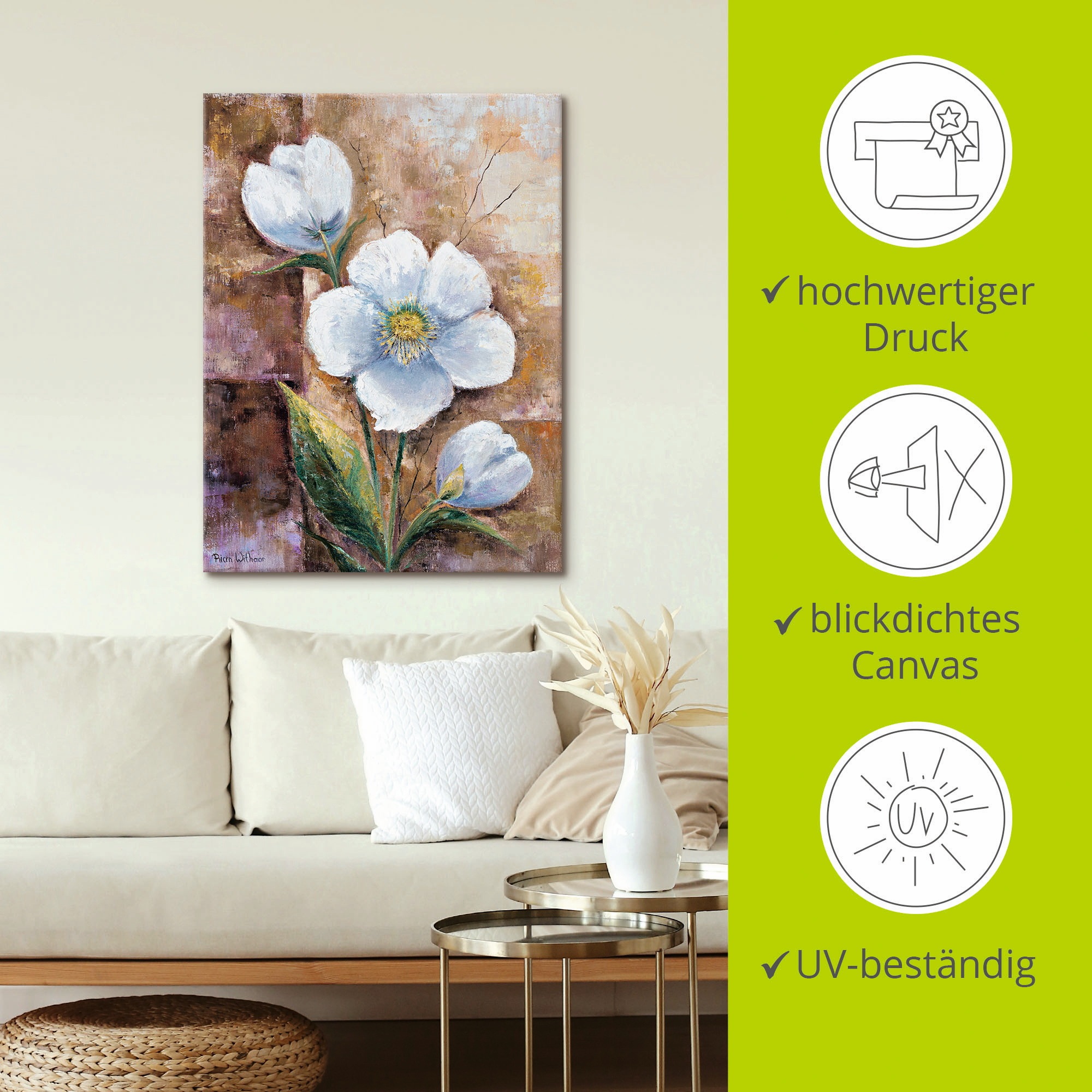 Artland Leinwandbild »Es ist ein Traum«, Blumen, (1 St.), auf Keilrahmen gespannt