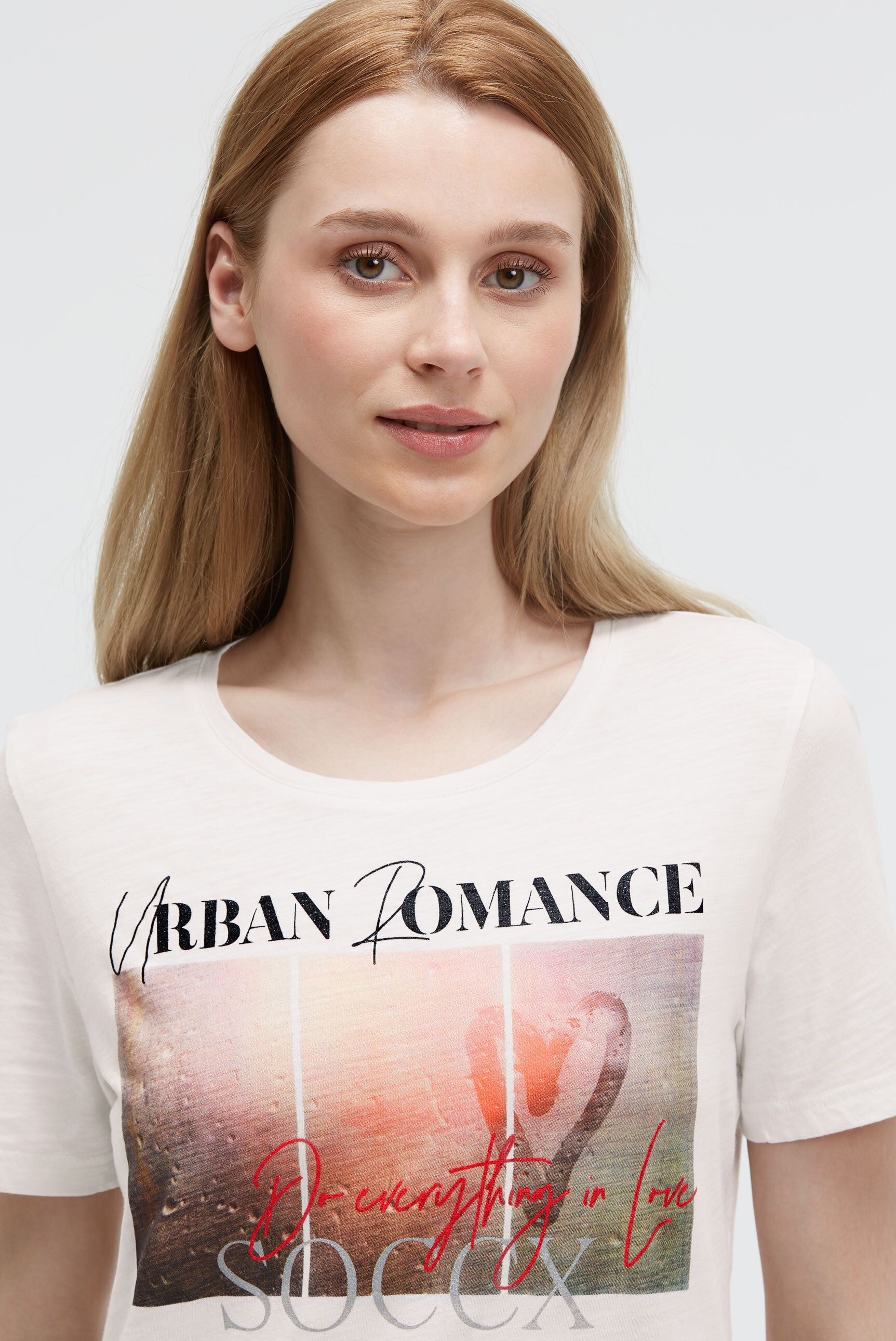 SOCCX Rundhalsshirt mit Necktape