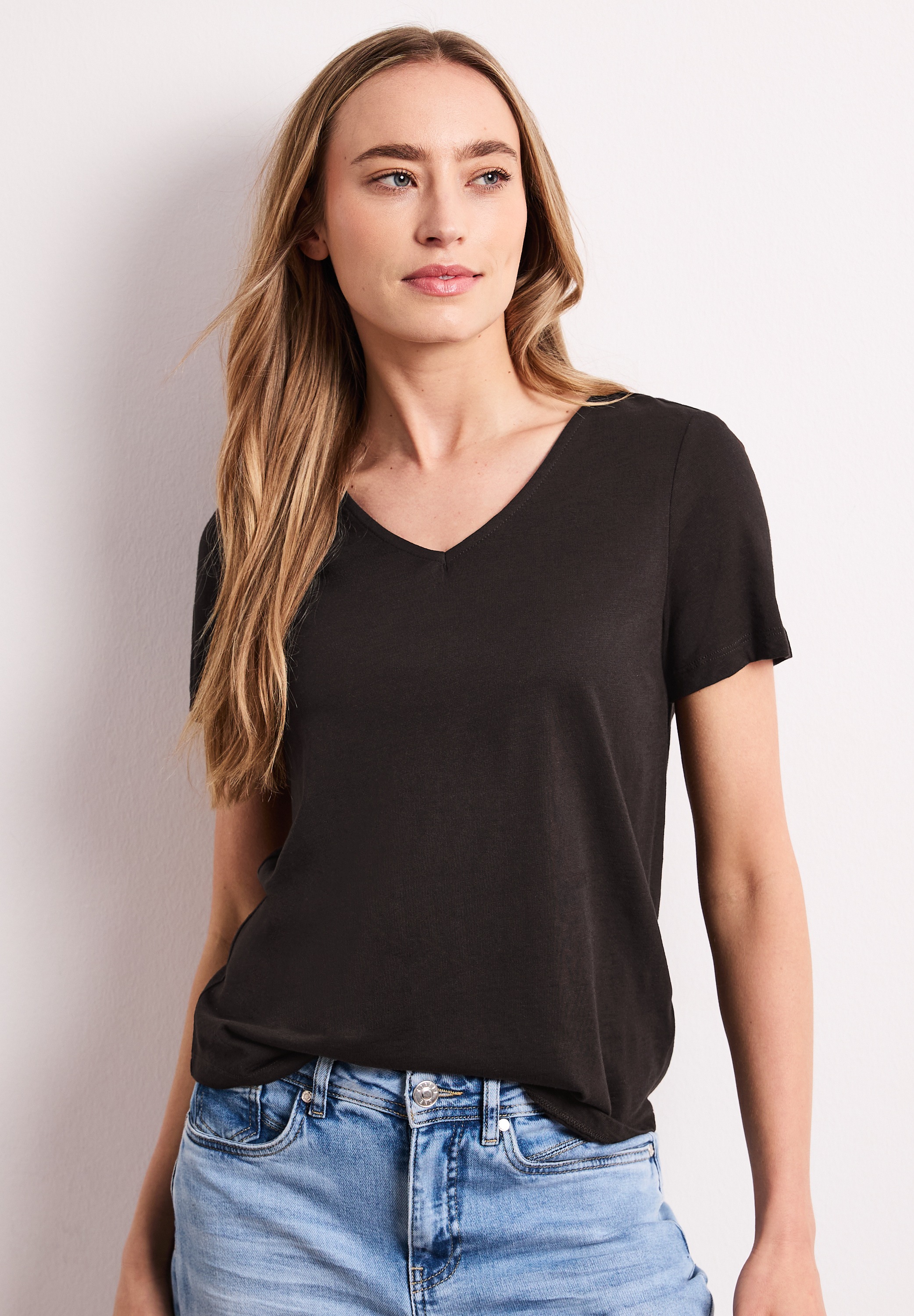 STREET ONE V-Shirt mit V-Ausschnitt