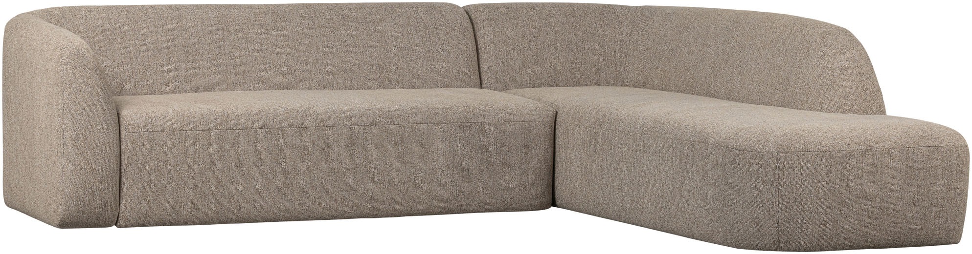 WOOOD Ecksofa »Sloping«, gepolstert mit gewebter Chenille, frei im Raum stellbar, Breite 274 cm