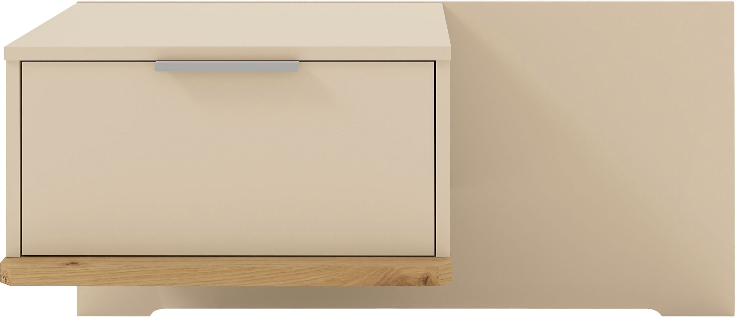 Musterring Nachtschrank "Isabelle" verschiedene Farben, Unterboden in Eiche, Maße B50/90 x H43 x T47 cm